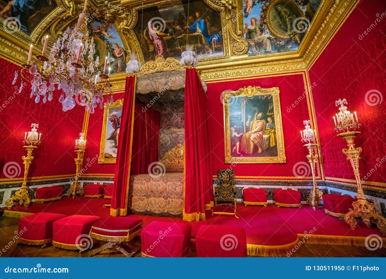 Interior Decoration Of Palace Of Versailles In France