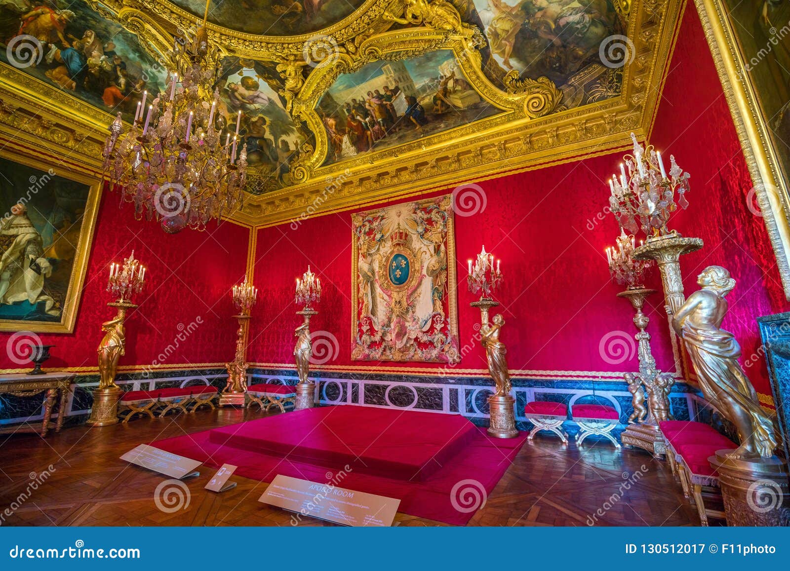 Interior Decoration Of Palace Of Versailles In France