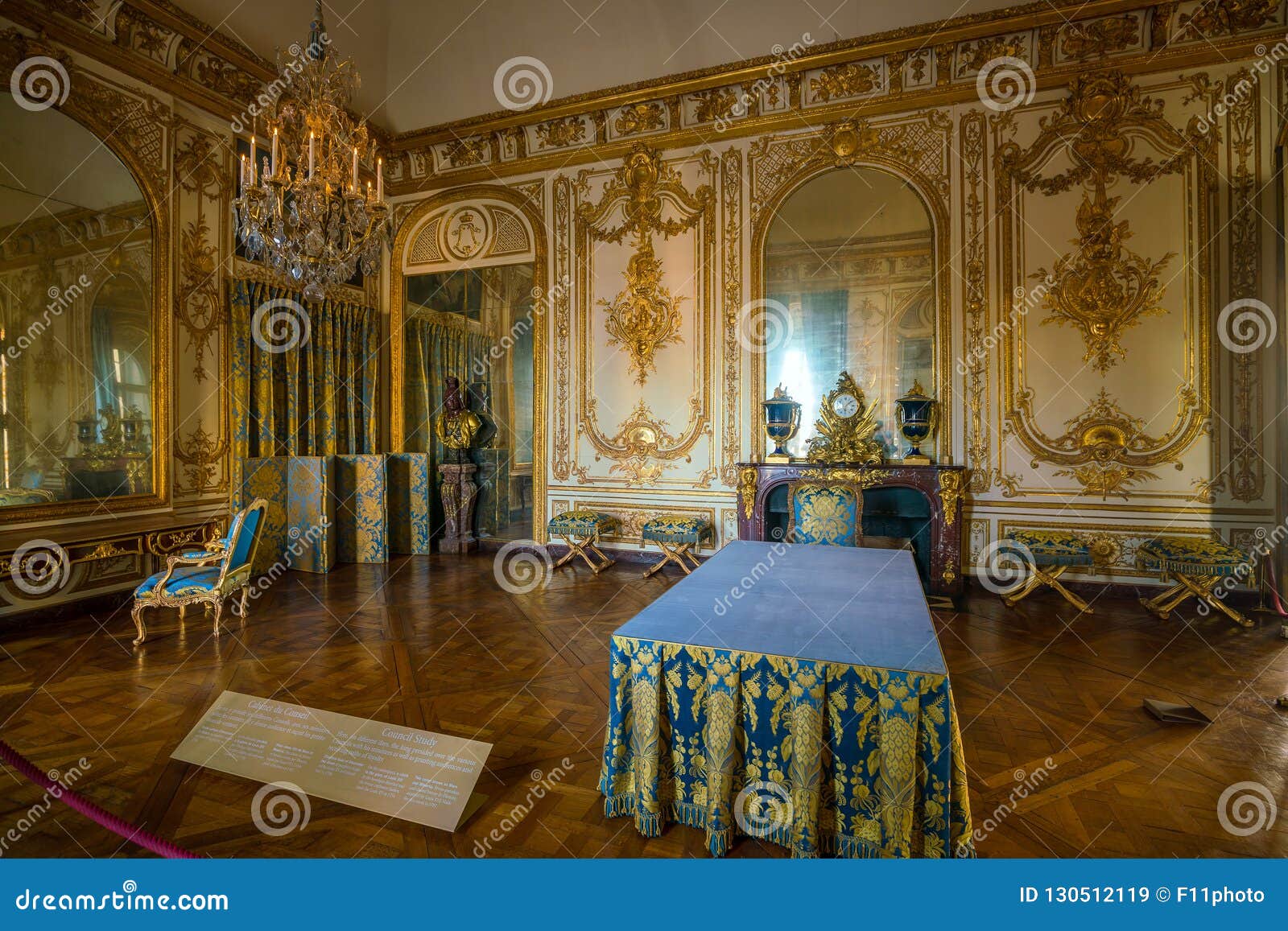 Interior Decoration Of Palace Of Versailles In France