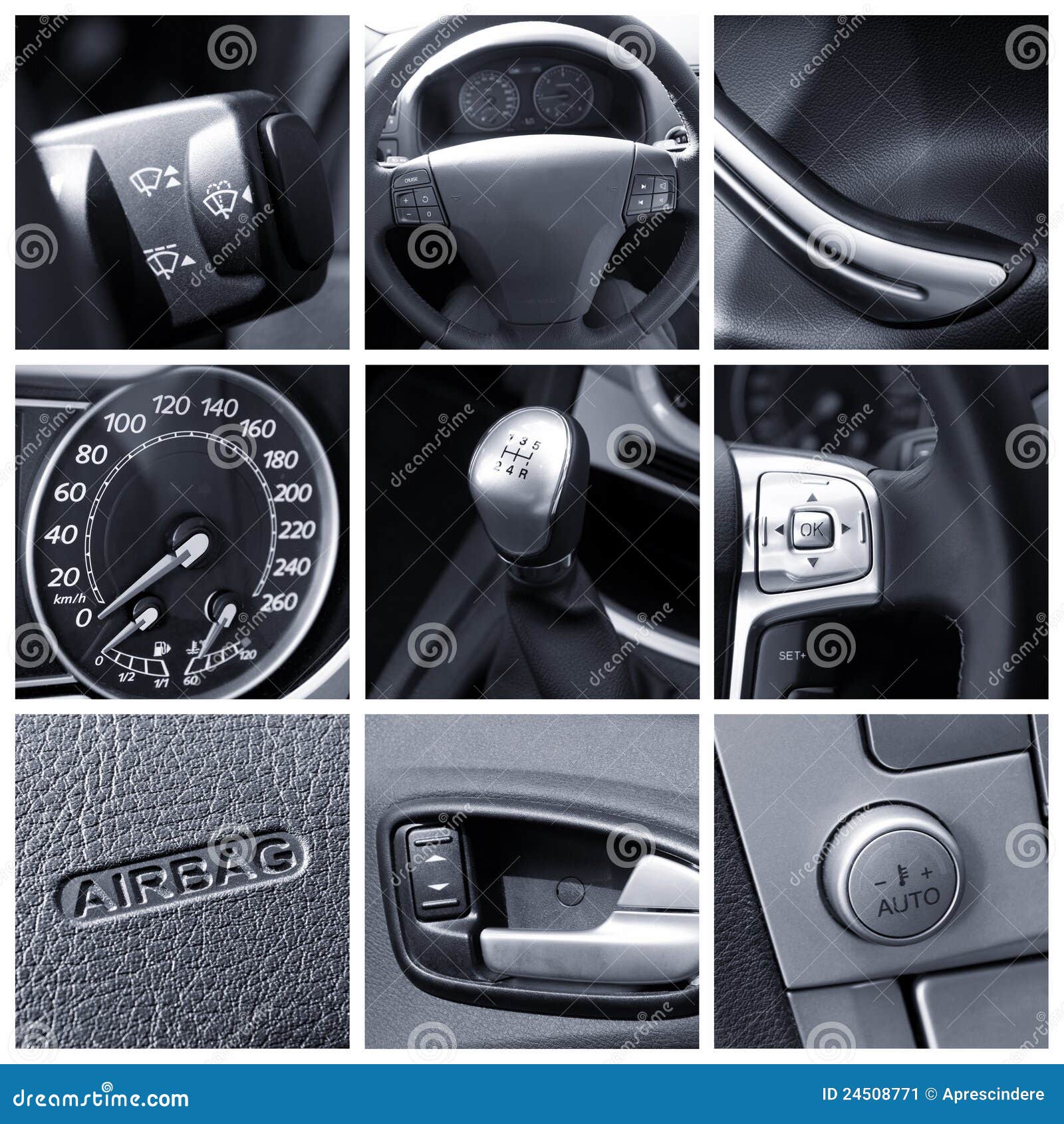Partes de un automovil interior