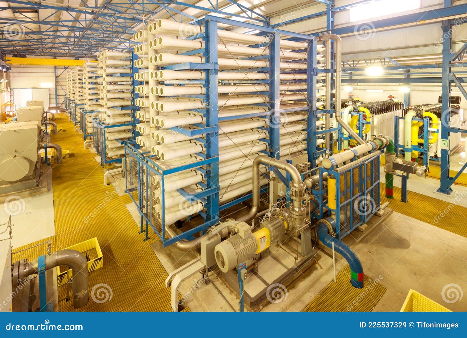 Interior of a Desalination Plant Stock Image Image of indoors