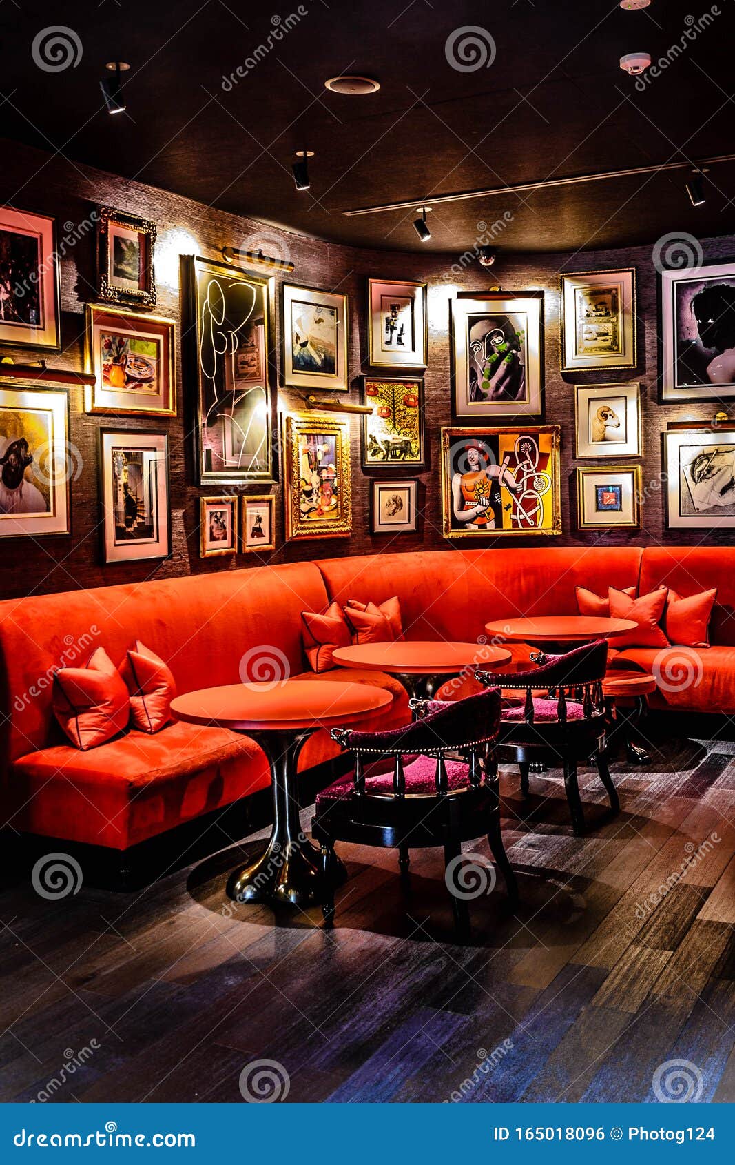 Interior Design of Beautiful Lounge Bar Restaurant with Table Seating Editorial Photo Image of