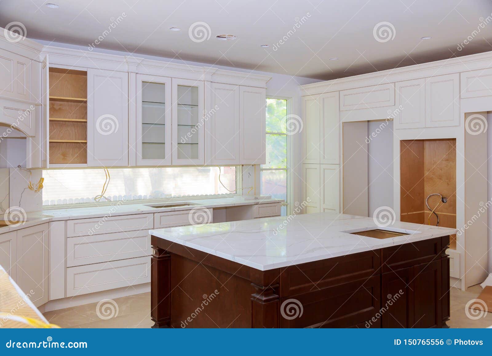 Interior Design Construction Of A Kitchen With Cabinet Maker