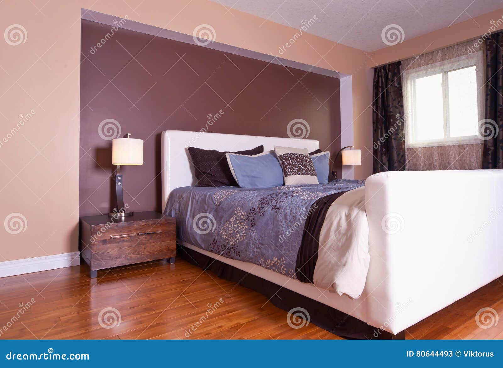 Interior design contemporaneo moderno della camera da letto dell ...