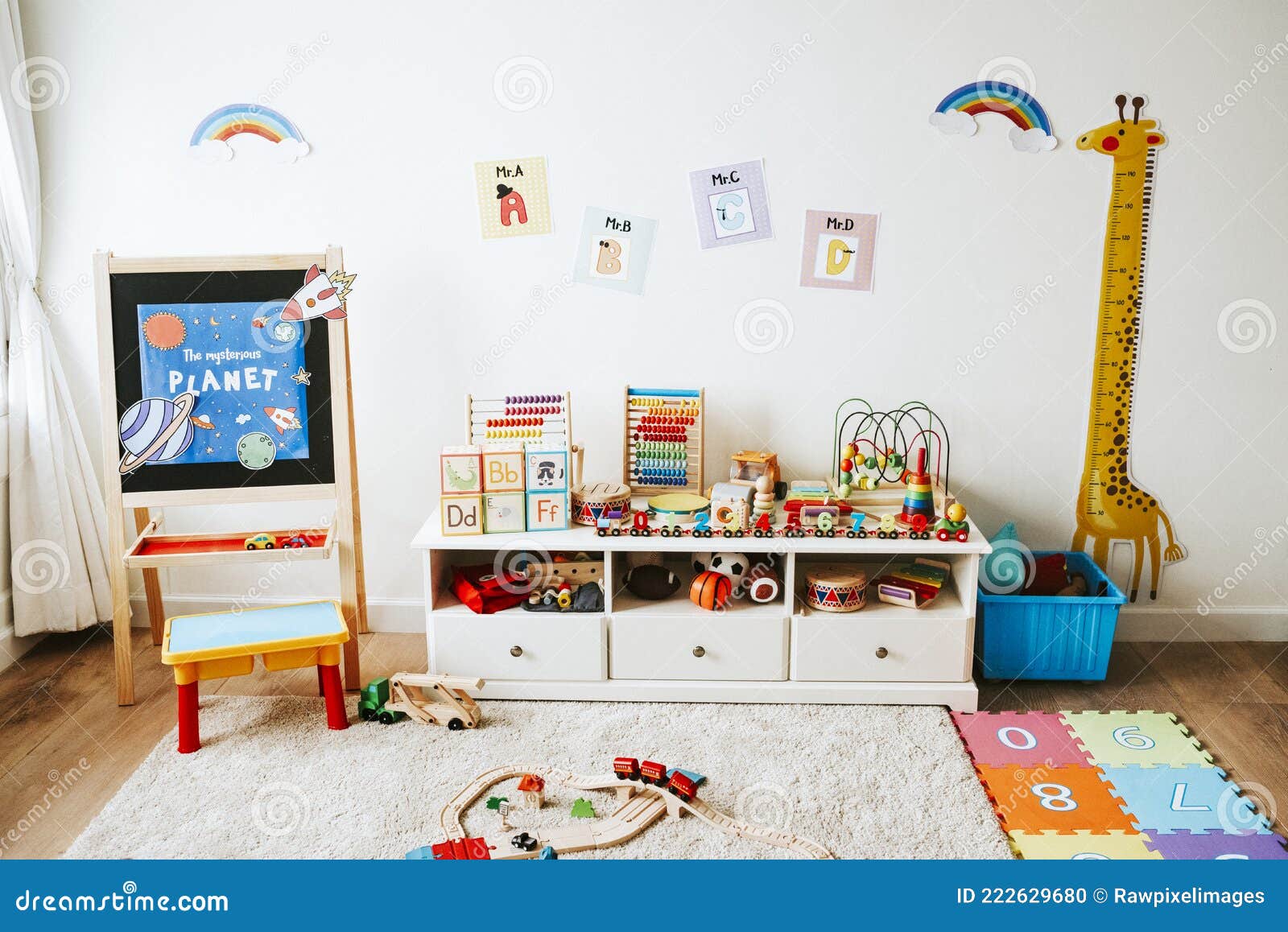 Interior Design of a Kindergarten Classroom Stock Photo Image of