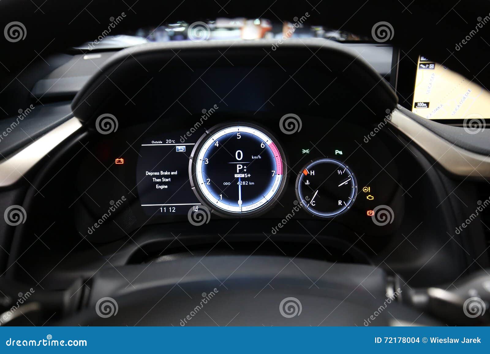 Interior Design Of Lexus Nx 300h Editorial Stock Image