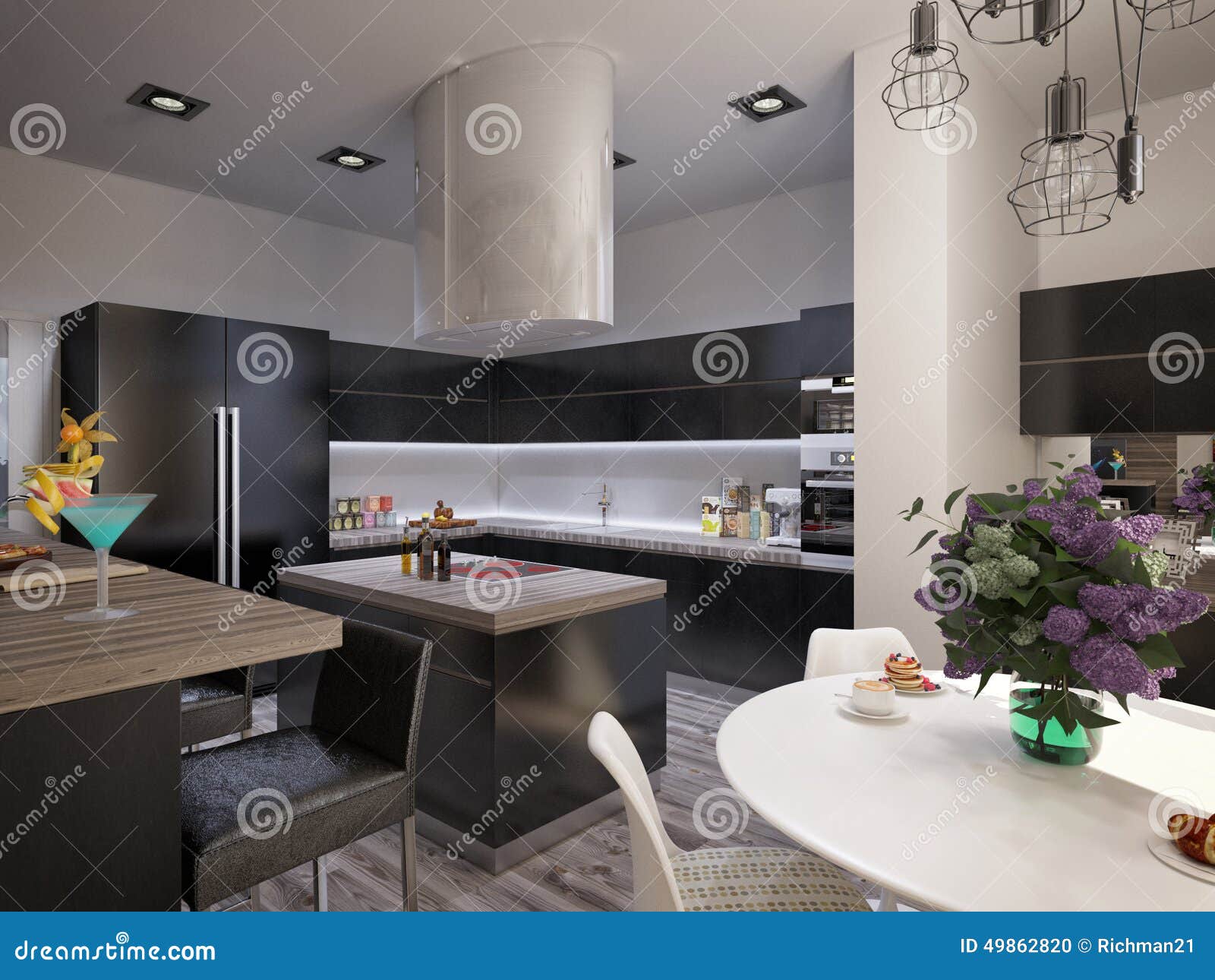 Interior Design Living Room with Kitchen Stock Photo Image of lifestyle, floor 49862820