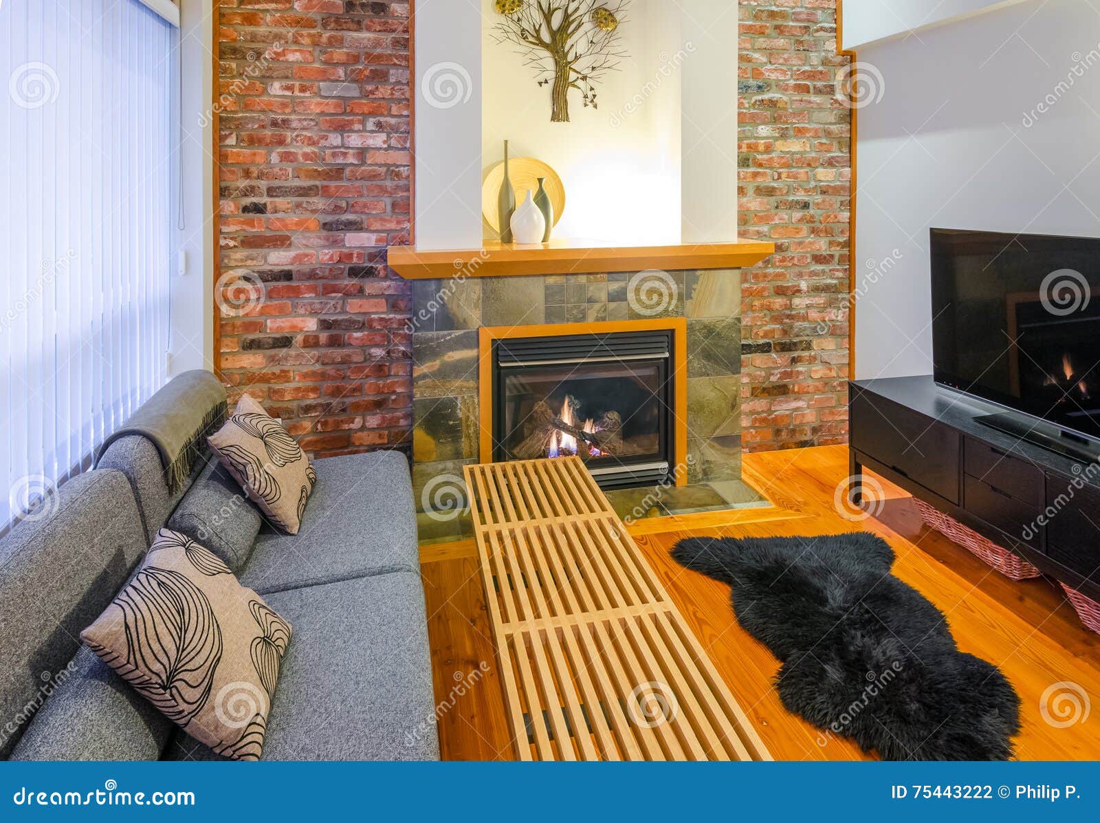 Interior Design of a Luxury Living Room Stock Photo Image of