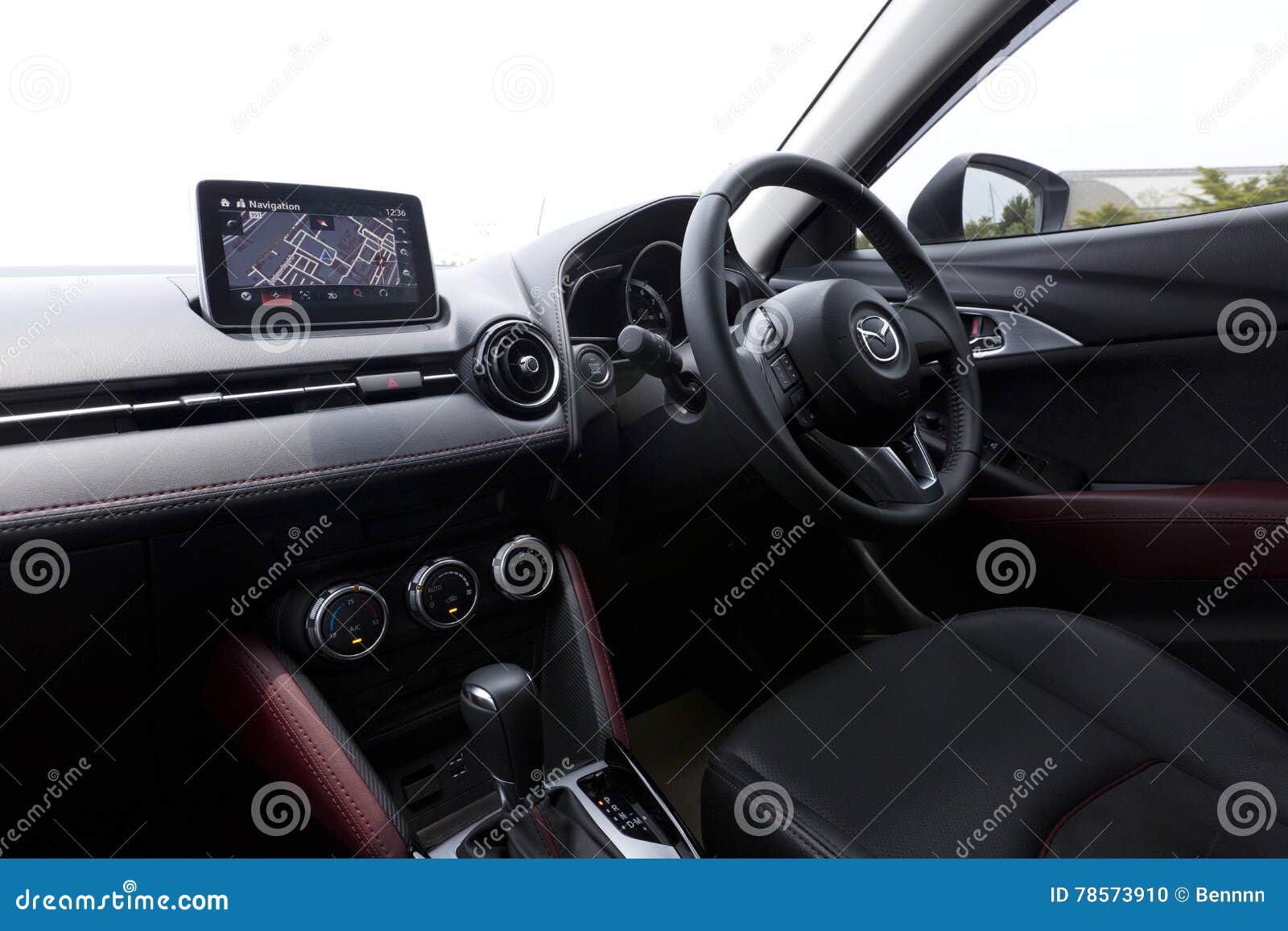 Interior Design Of Mazda Cx 3 Dashboard Editorial Image
