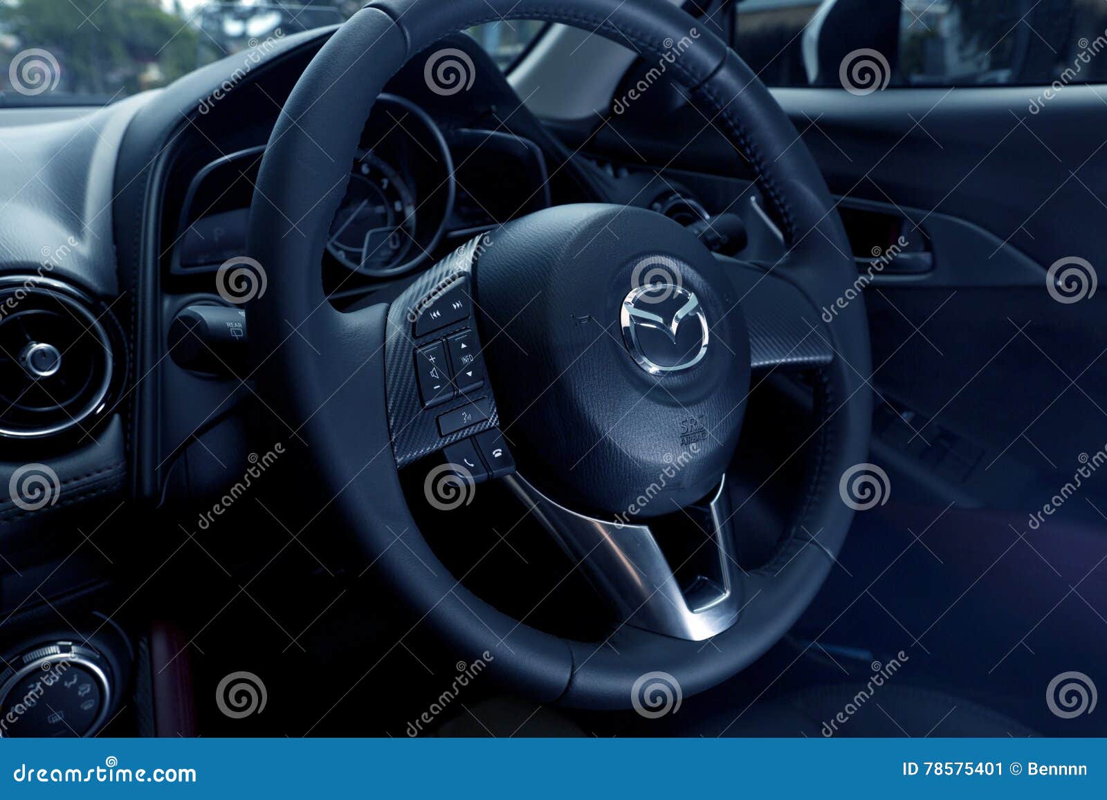Interior Design Of Mazda Cx 3 Dashboard Editorial Photo