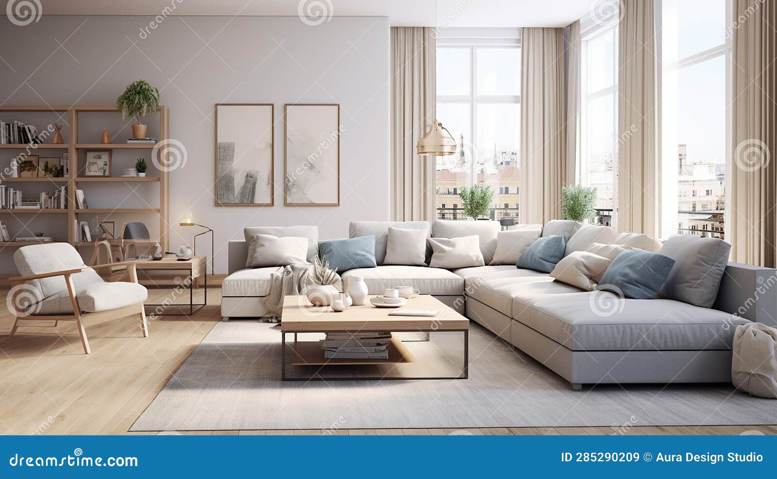 3 Piece Blue Flowers Wall Art,Nordic Minimalist Canvas Prints,Modern ...