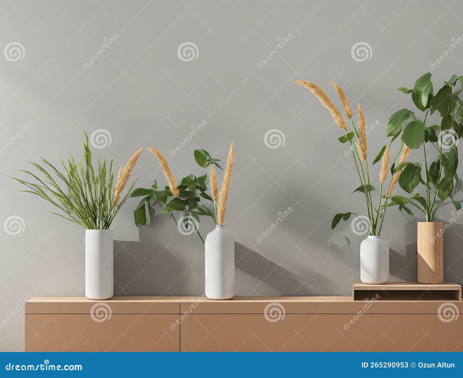 Interior design, vase stock illustration. Illustration of wooden