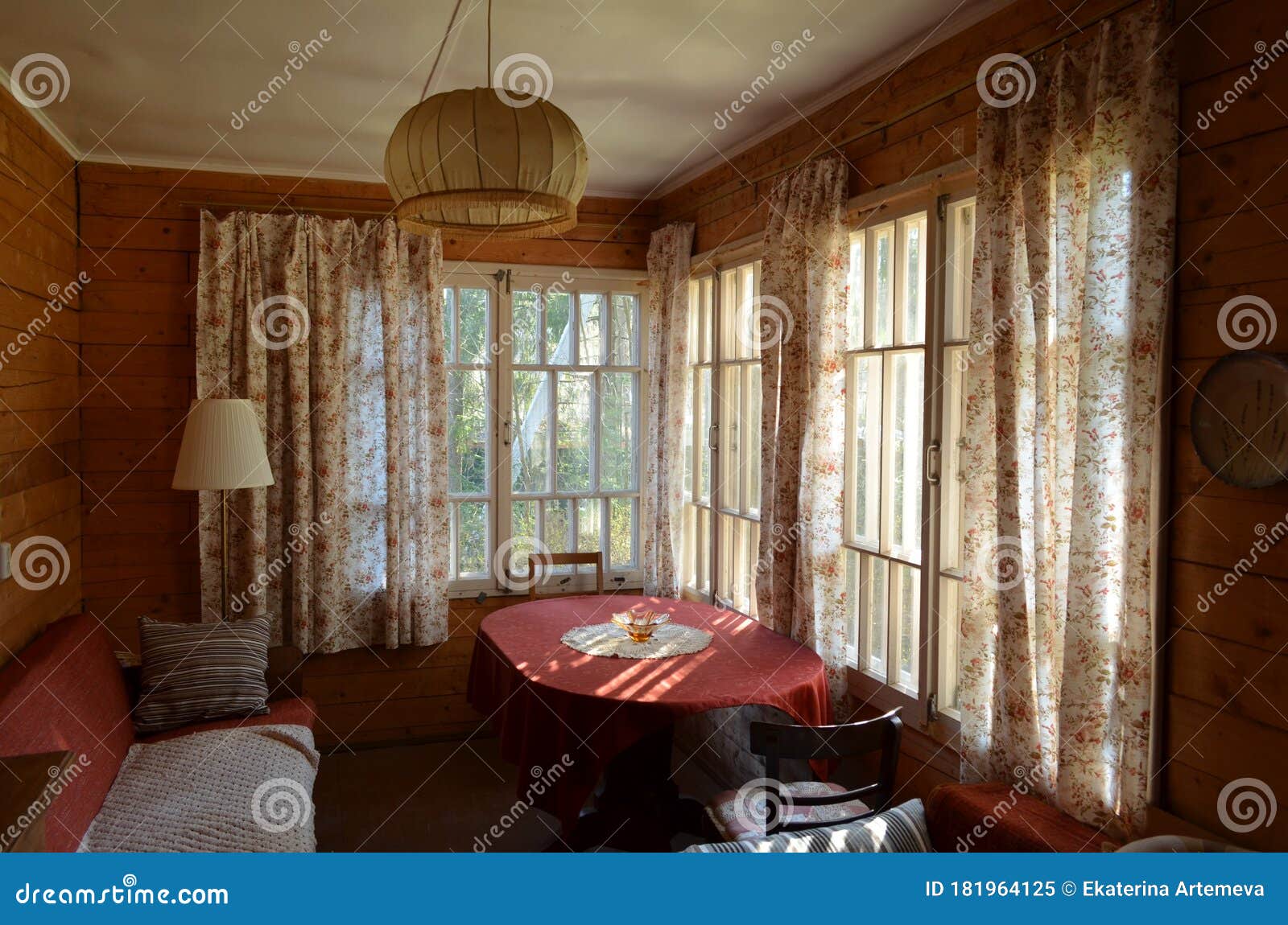 Interior Design Village Home Decor Calm Sunlight Stock Image ...