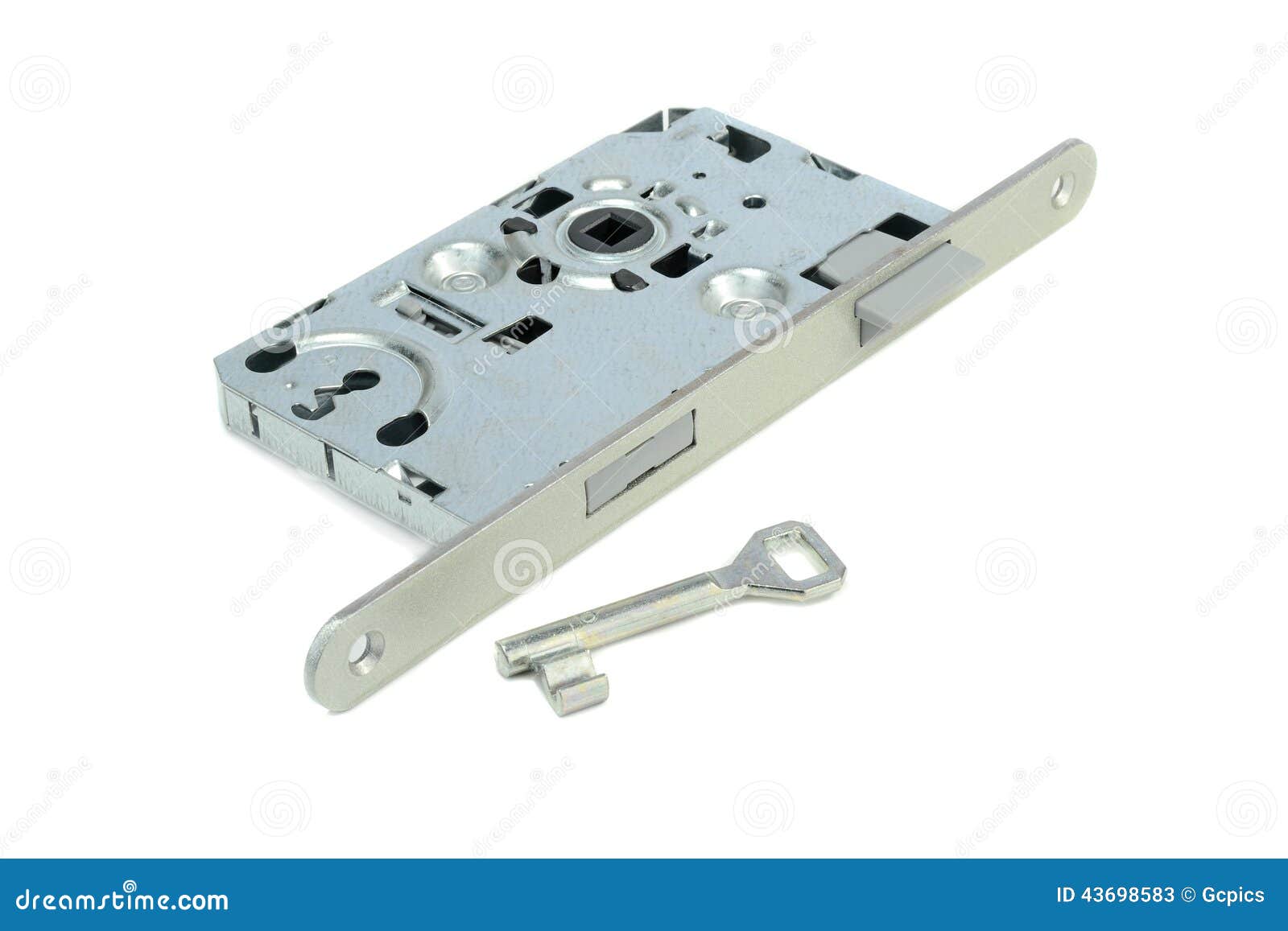An Interior Door Lock Assembly And Key Stock Image Image
