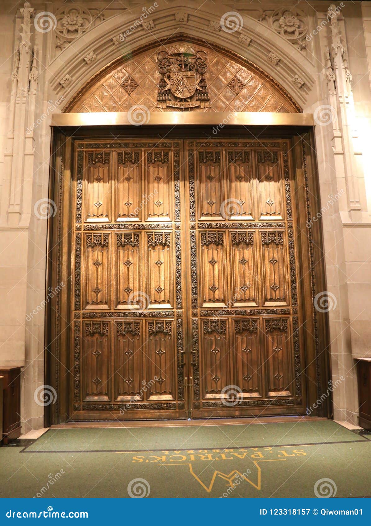 Interior Doors Of St Patrick S Cathedral Stock Image Image