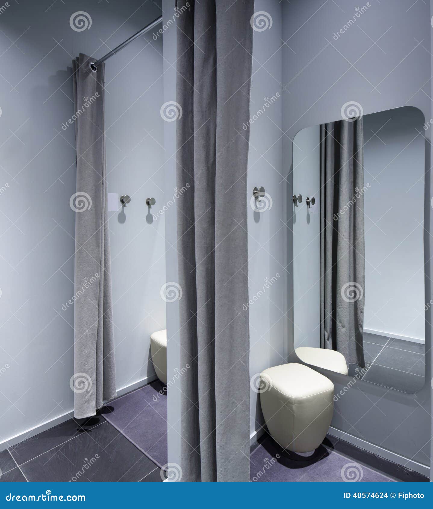 Interior of Dressing Room at Cloth Store Stock Photo Image of fashion