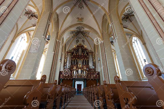 Interior of dutch church stock photo. Image of light - 19436042