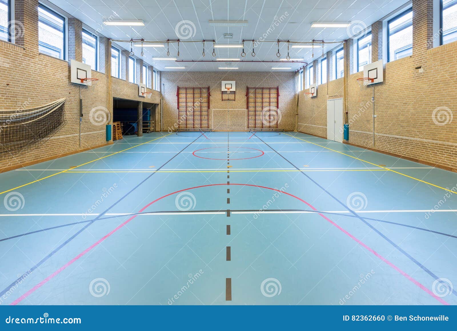interior dutch gymnasium for school sports