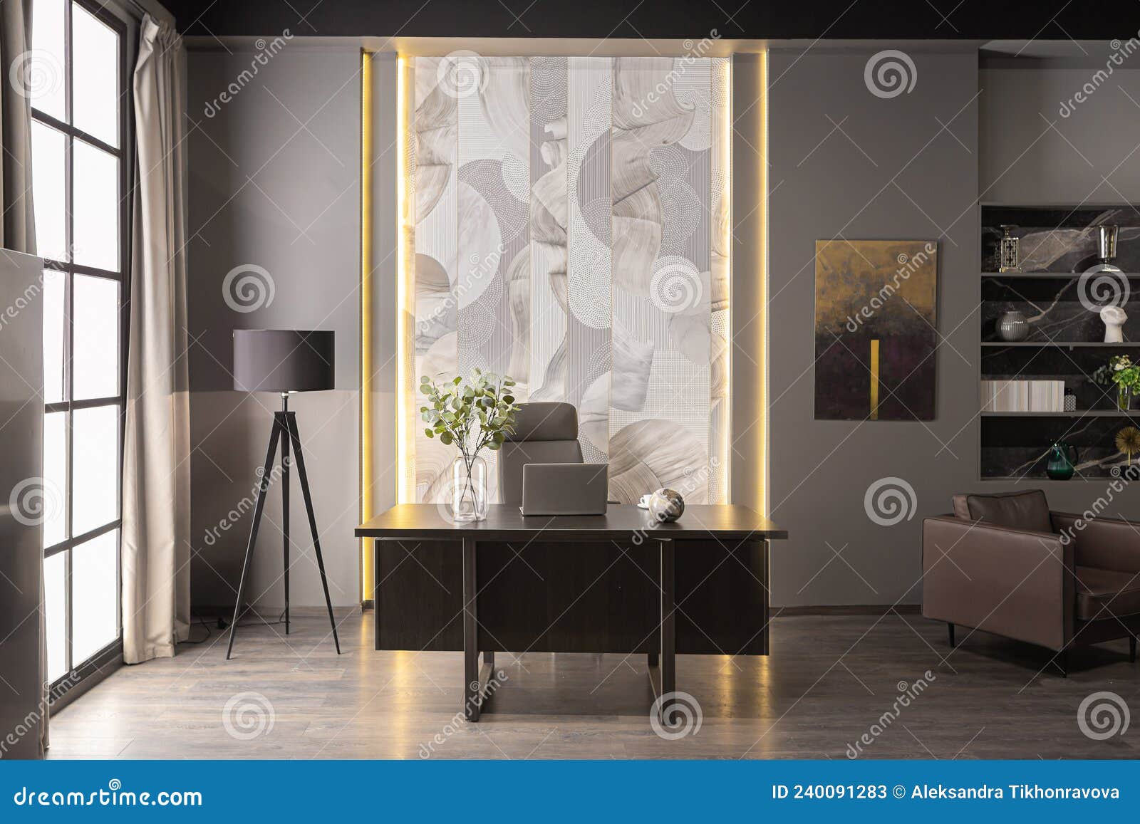 Interior Elegante De Casa De Luxo Num Apartamento Brutal Ultramoderno Em  Cores Escuras E Iluminação Elegante Imagem de Stock - Imagem de descanso,  madeira: 240091283