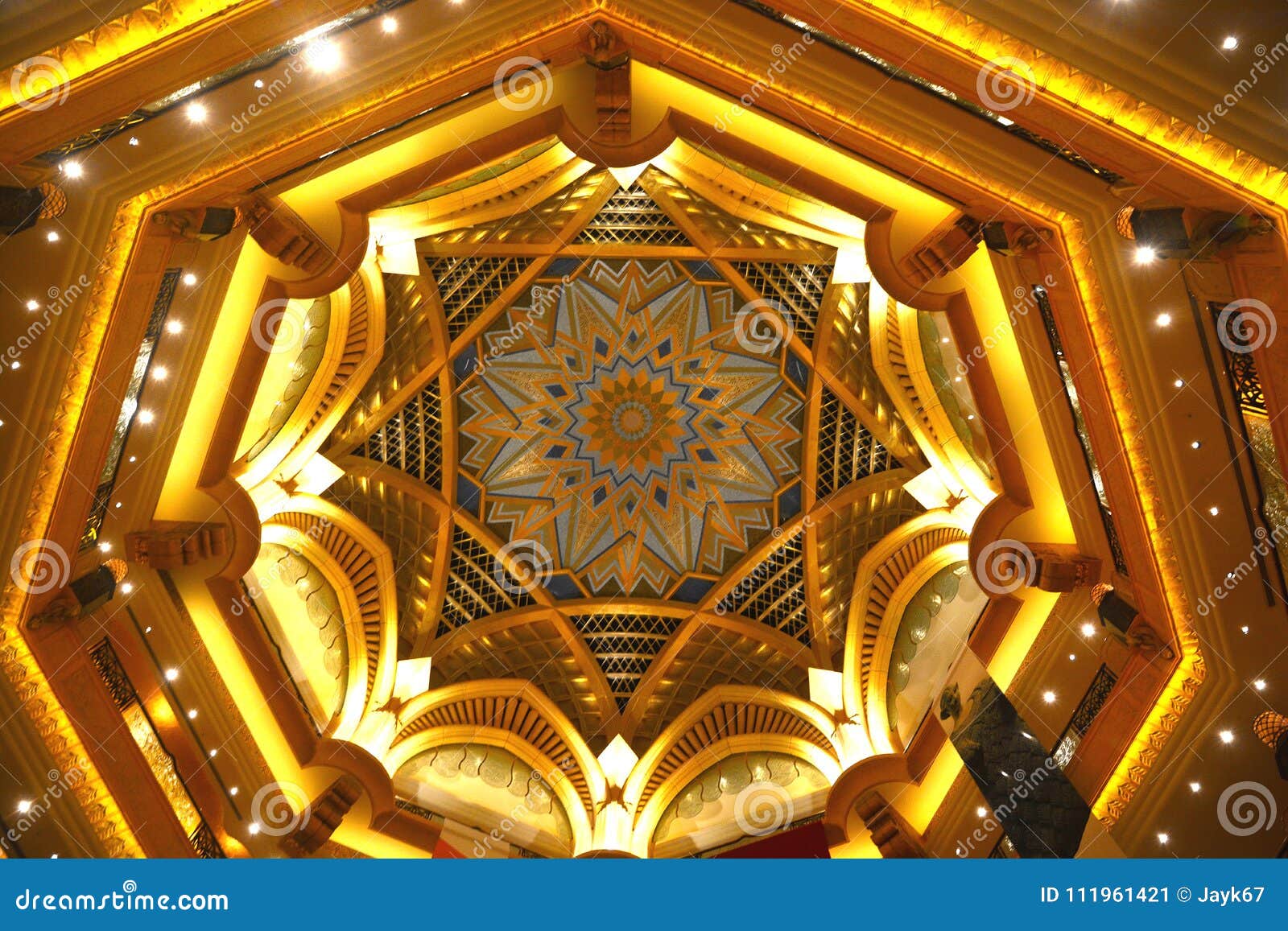 Interior Of Emirates Palace Stock Image Image Of Dome