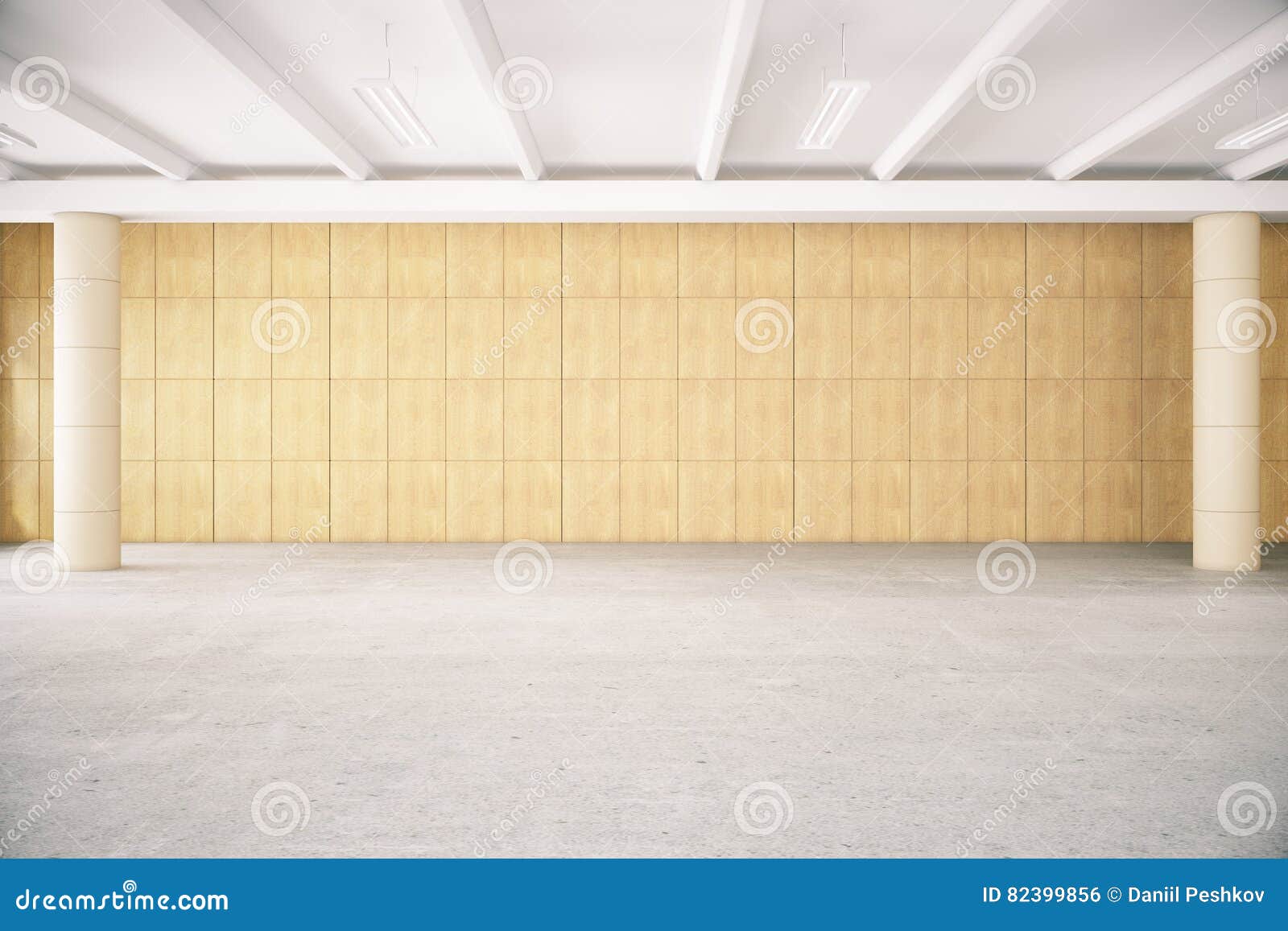 interior with empty wall