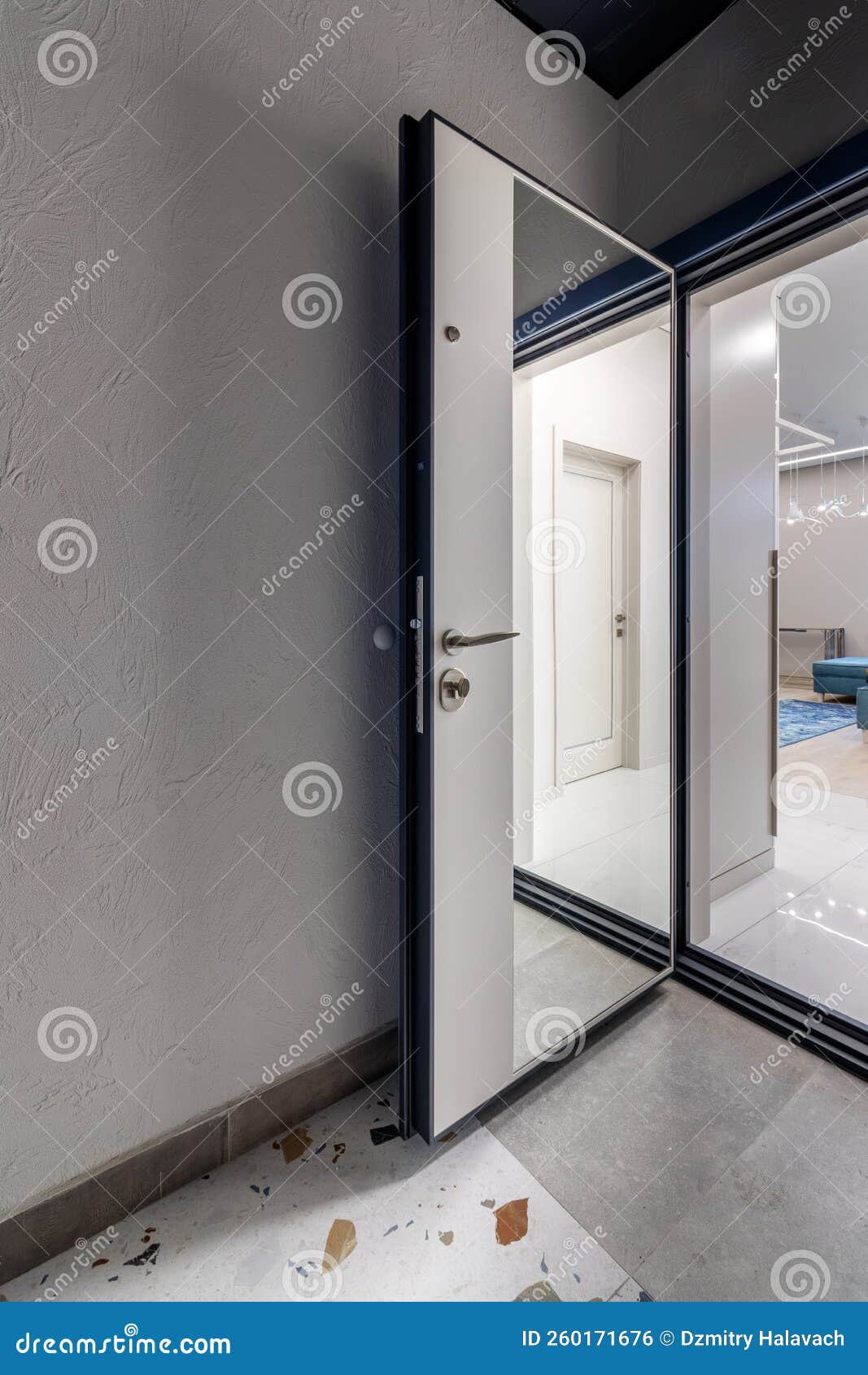 Interior and Entrance Doors in the New Apartment. Stock Photo Image