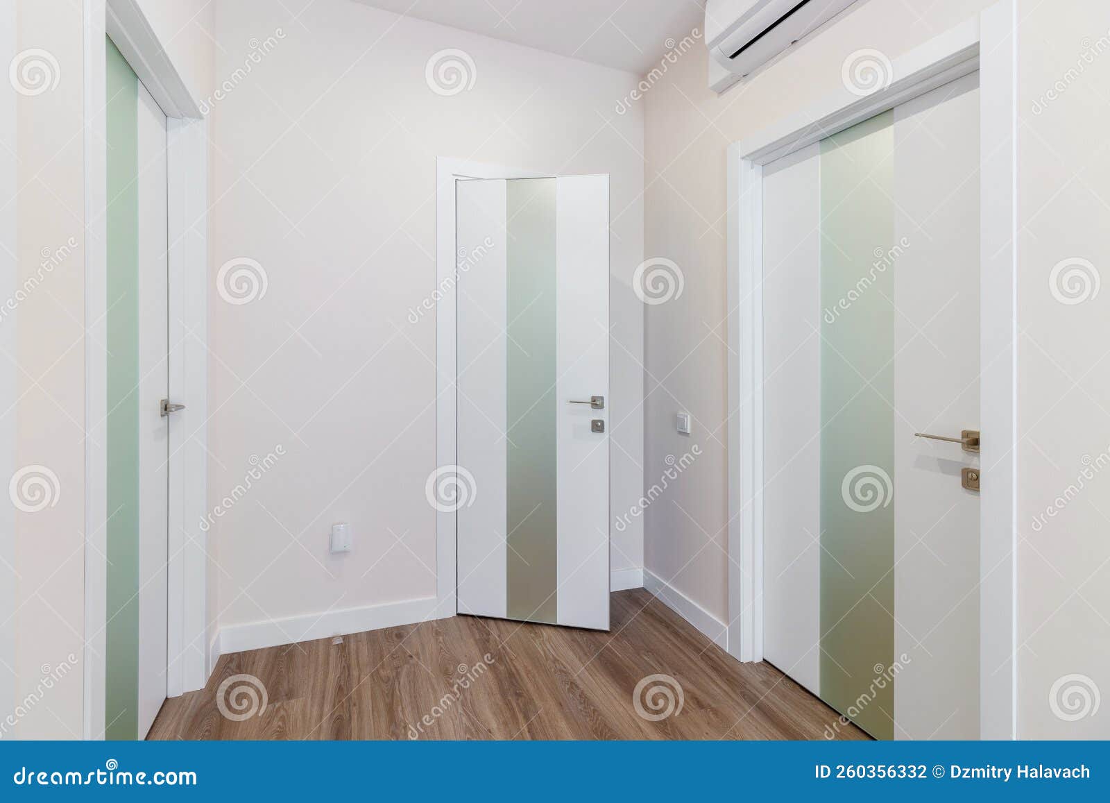 Interior and Entrance Doors in the New Apartment Stock Photo Image of