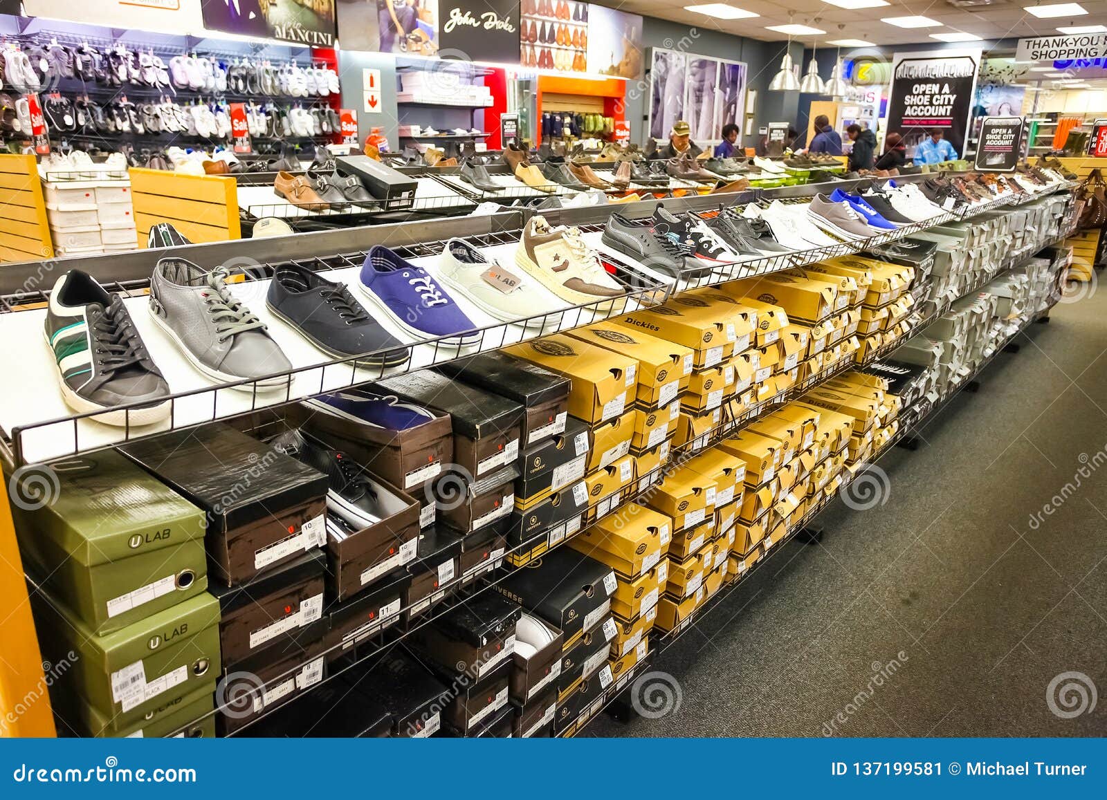 Interior of a Fashion Shoe Retail Store Editorial Photo - Image of ...