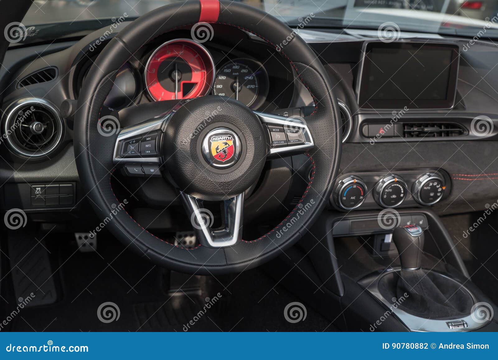 Interior Of A Fiat Abarth Editorial Photography Image Of