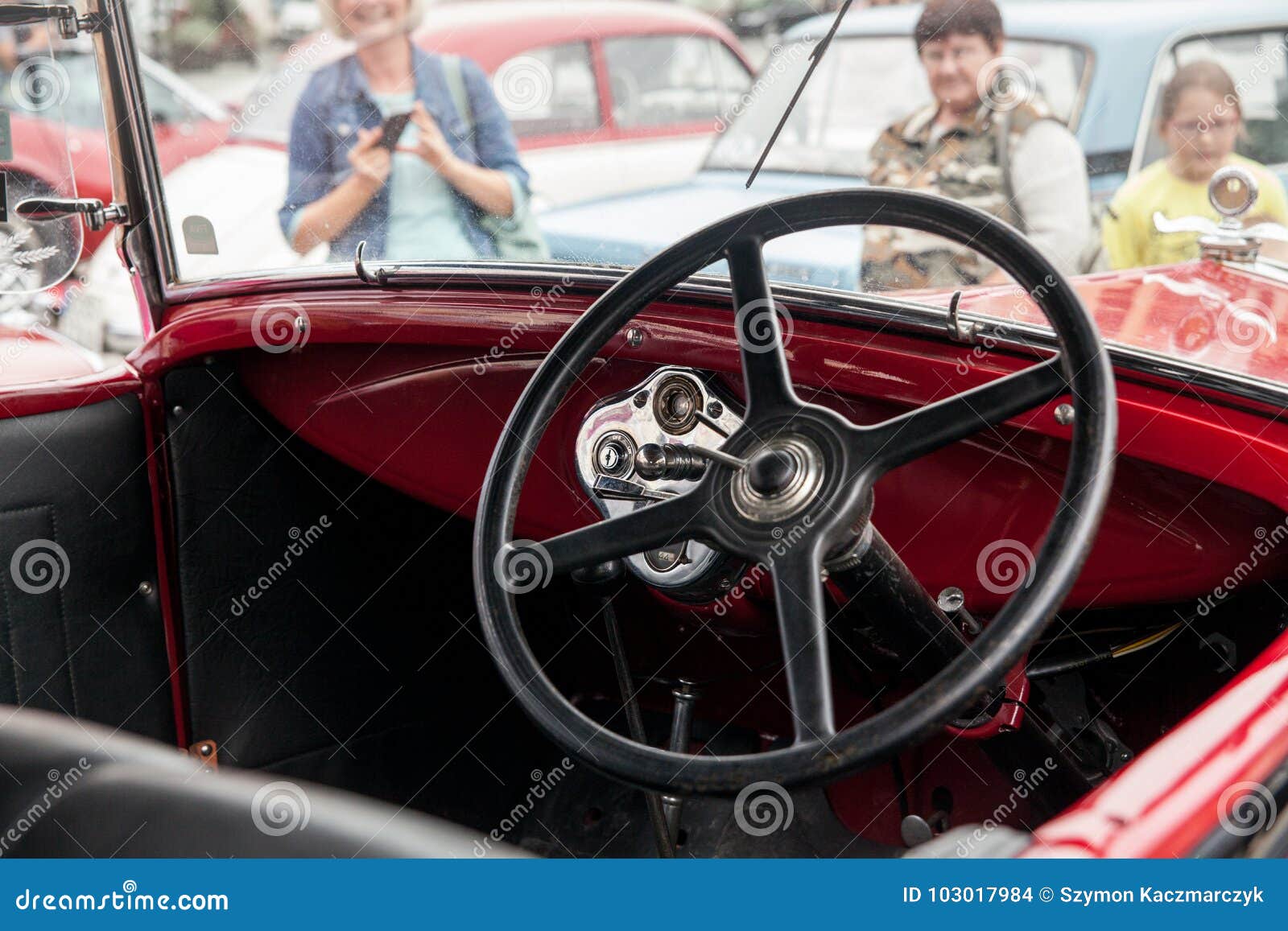 Interior Ford Inside View Retro Design Car Editorial