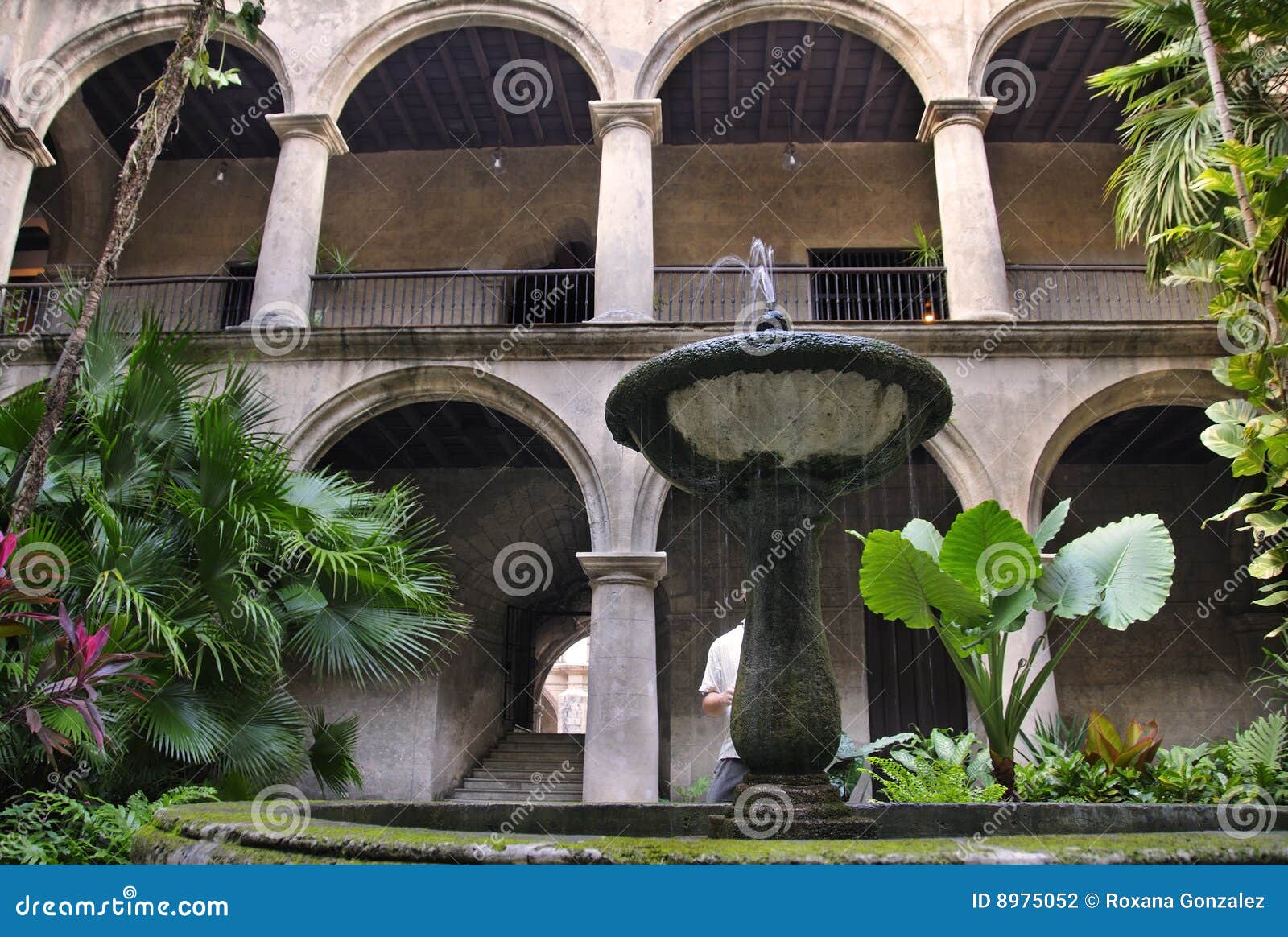Interior with fountain stock photo. Image of classical 8975052