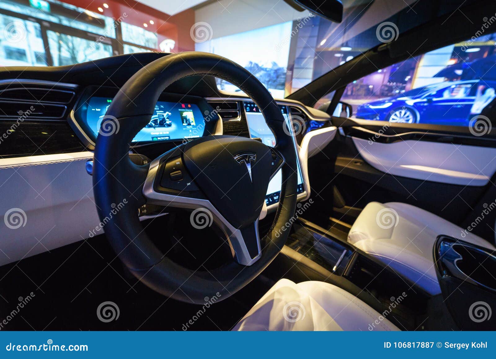 Interior Of The Full Sized All Electric Luxury Crossover