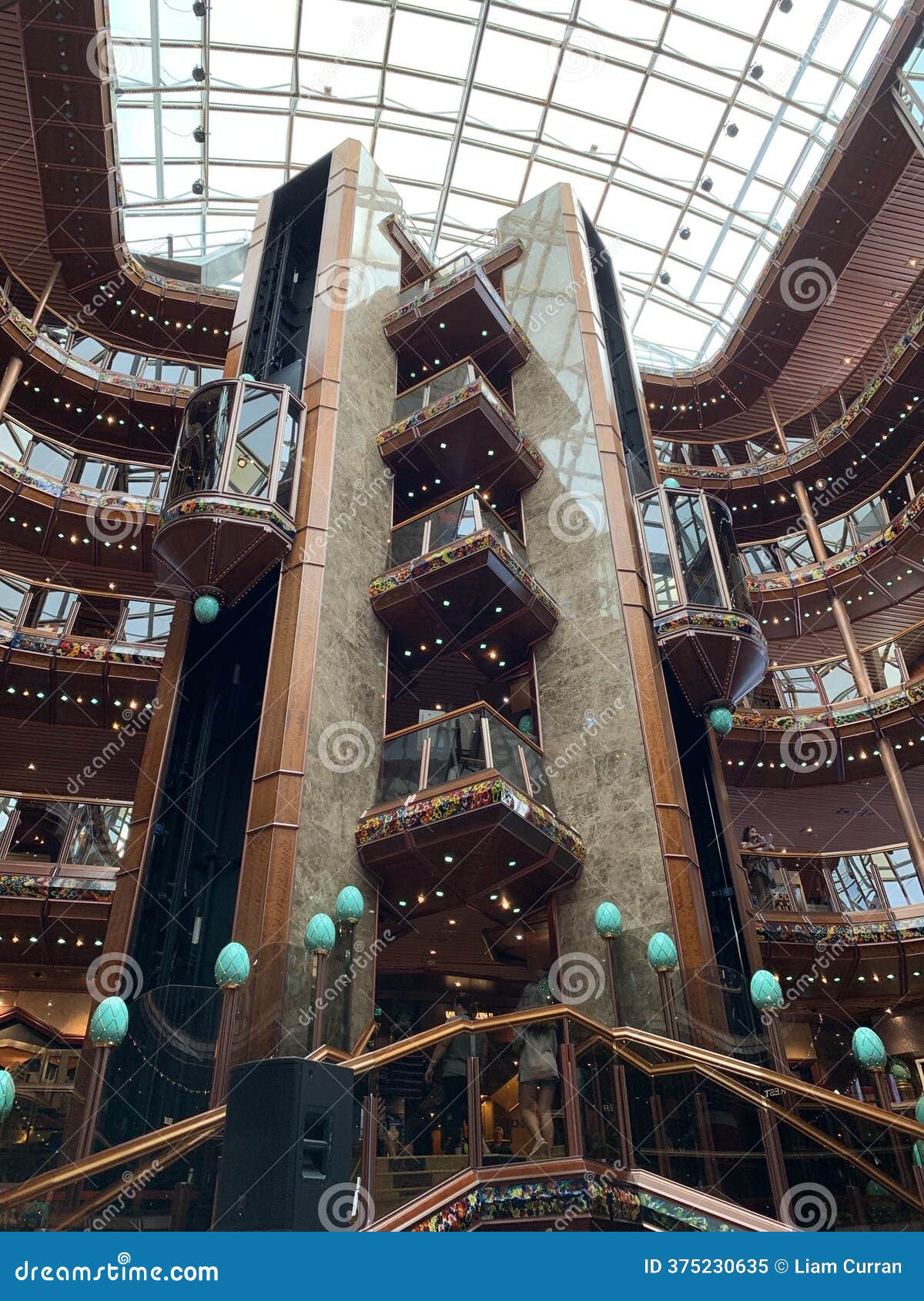 metallic-ceiling-lamp-at-reception-editorial-image-cartoondealer