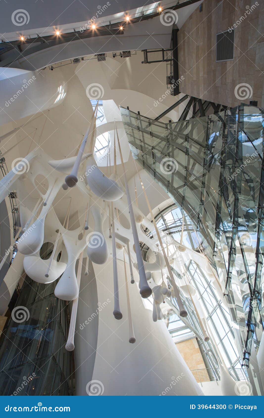 Interior Of Guggenheim Museum In Bilbao Editorial Image