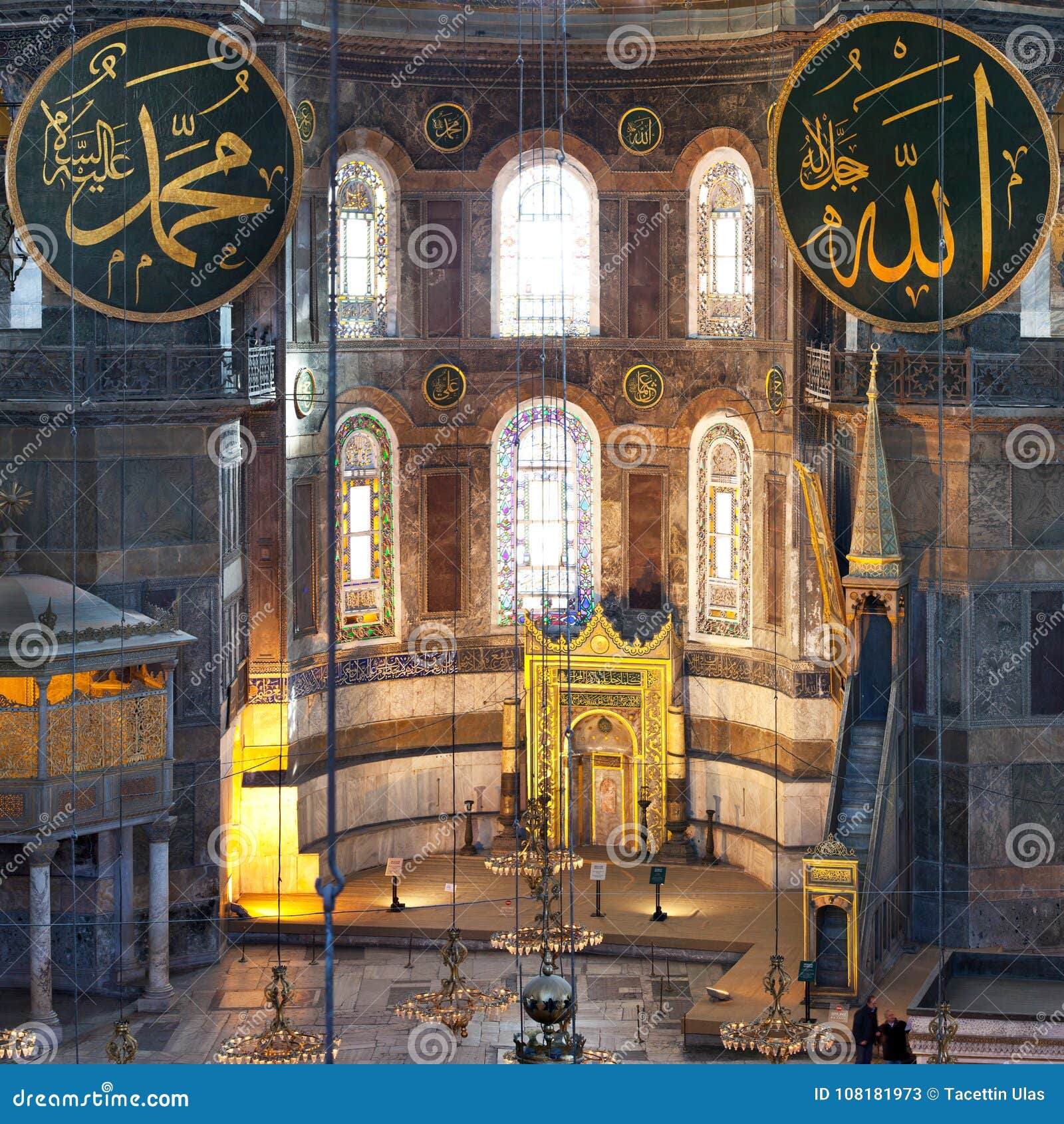 Interior Of Hagia Sophia Museum In Istanbul Turkey