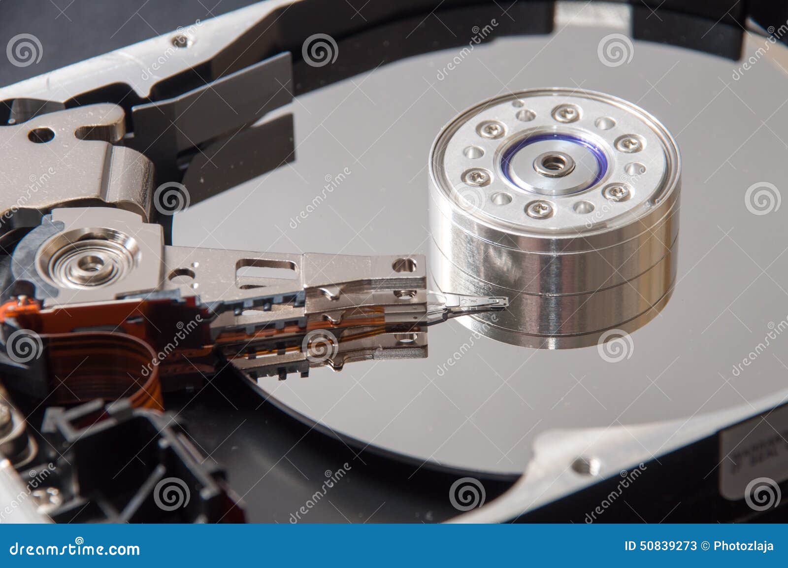 innovation Quadrant Spooky The Interior of the Hard Disk on a Black Background Stock Image - Image of  repairing, desktop: 50839273