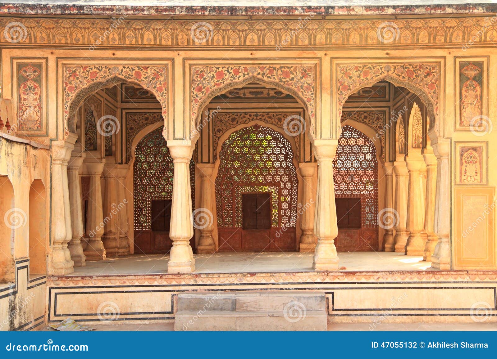 Interior Of Hawa Mahal Wind Palace In Jaipur Rajasthan