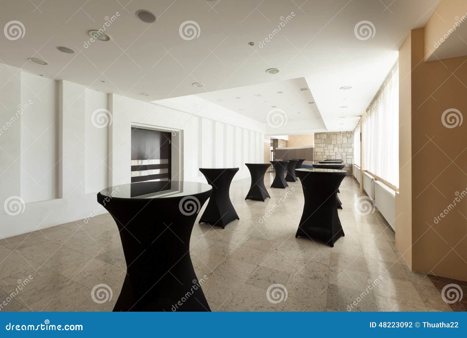 interior of a hotel banquet hall