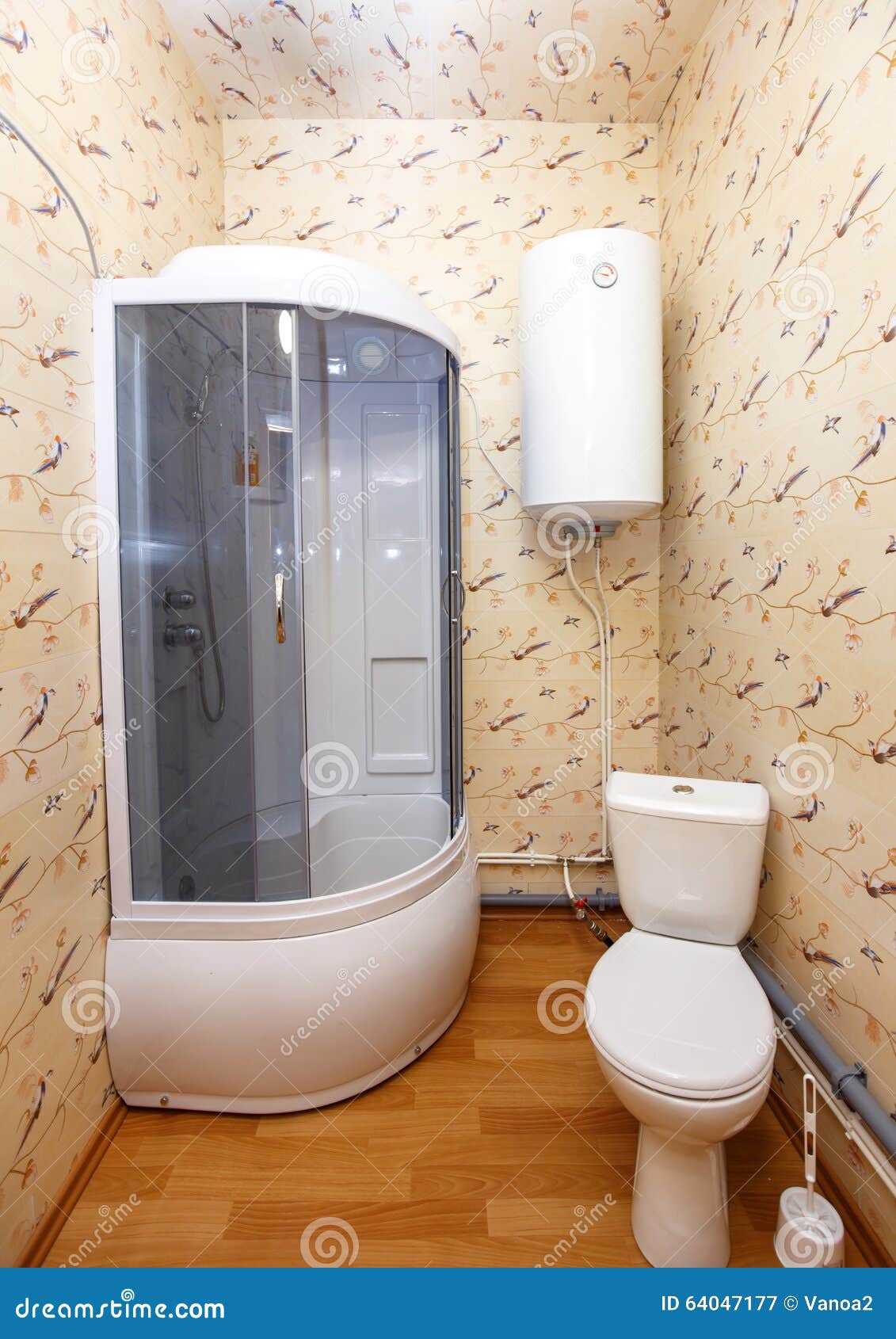 Interior of Hotel Bathroom with Shower and Pan Stock Image Image of