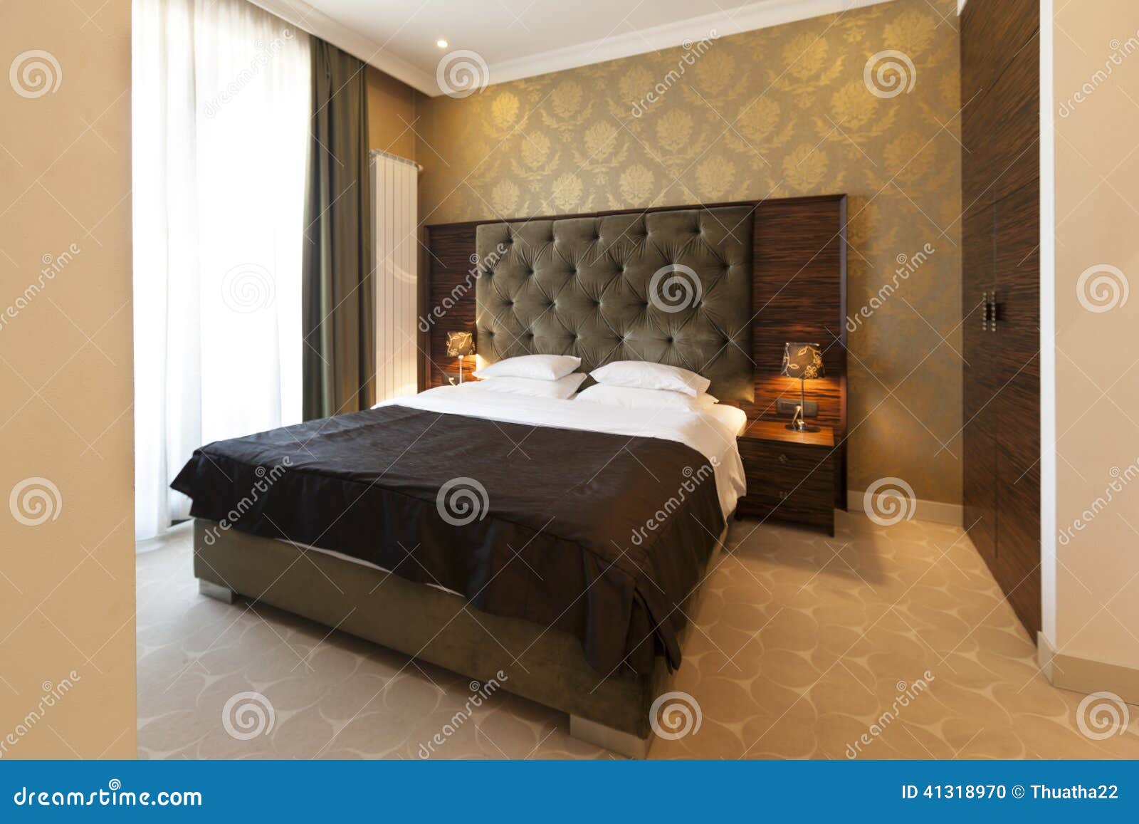 Interior of a Hotel Room in the Morning Stock Photo Image of corner