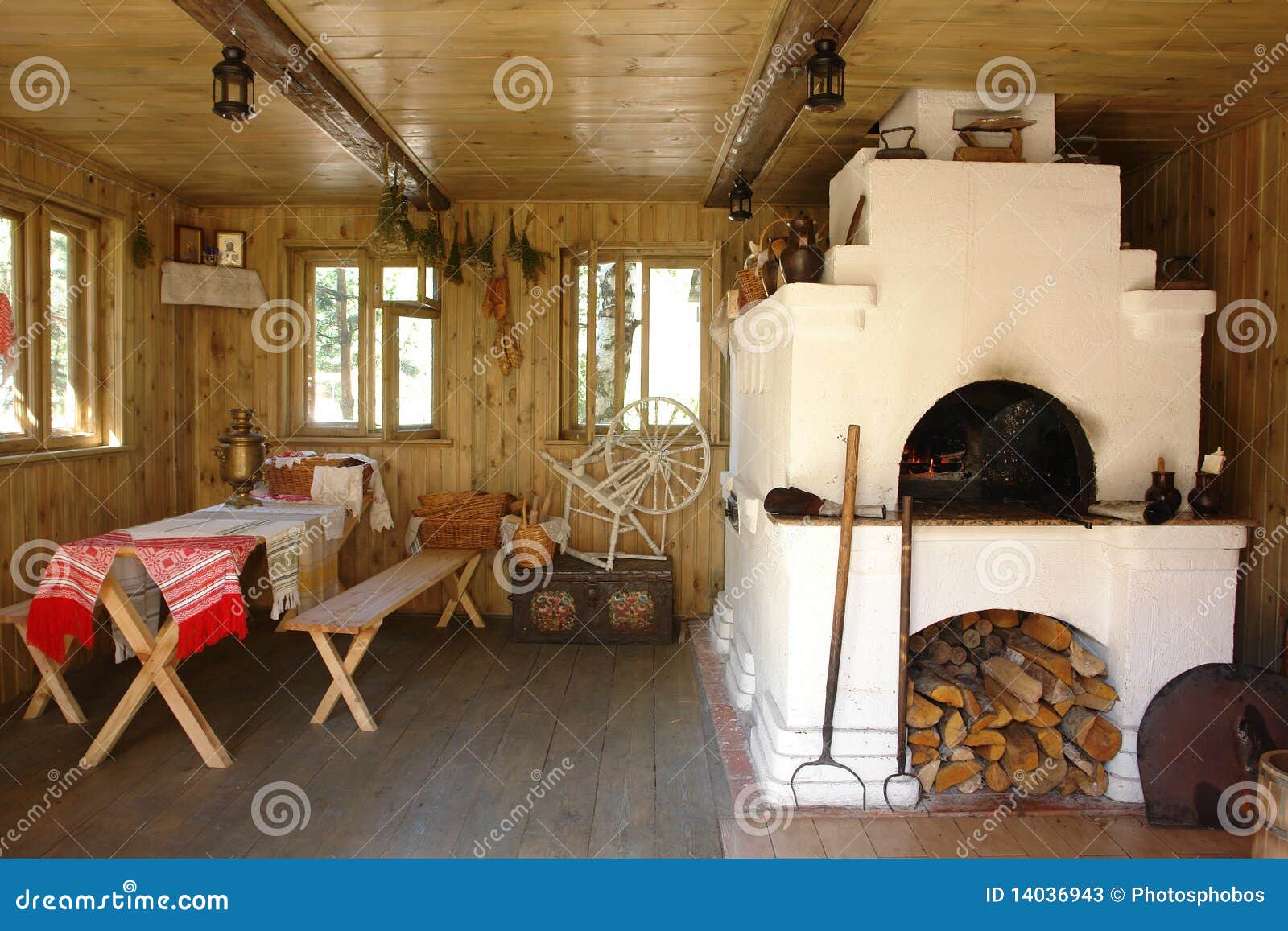 Interior house with oven stock image. Image of indoor 14036943