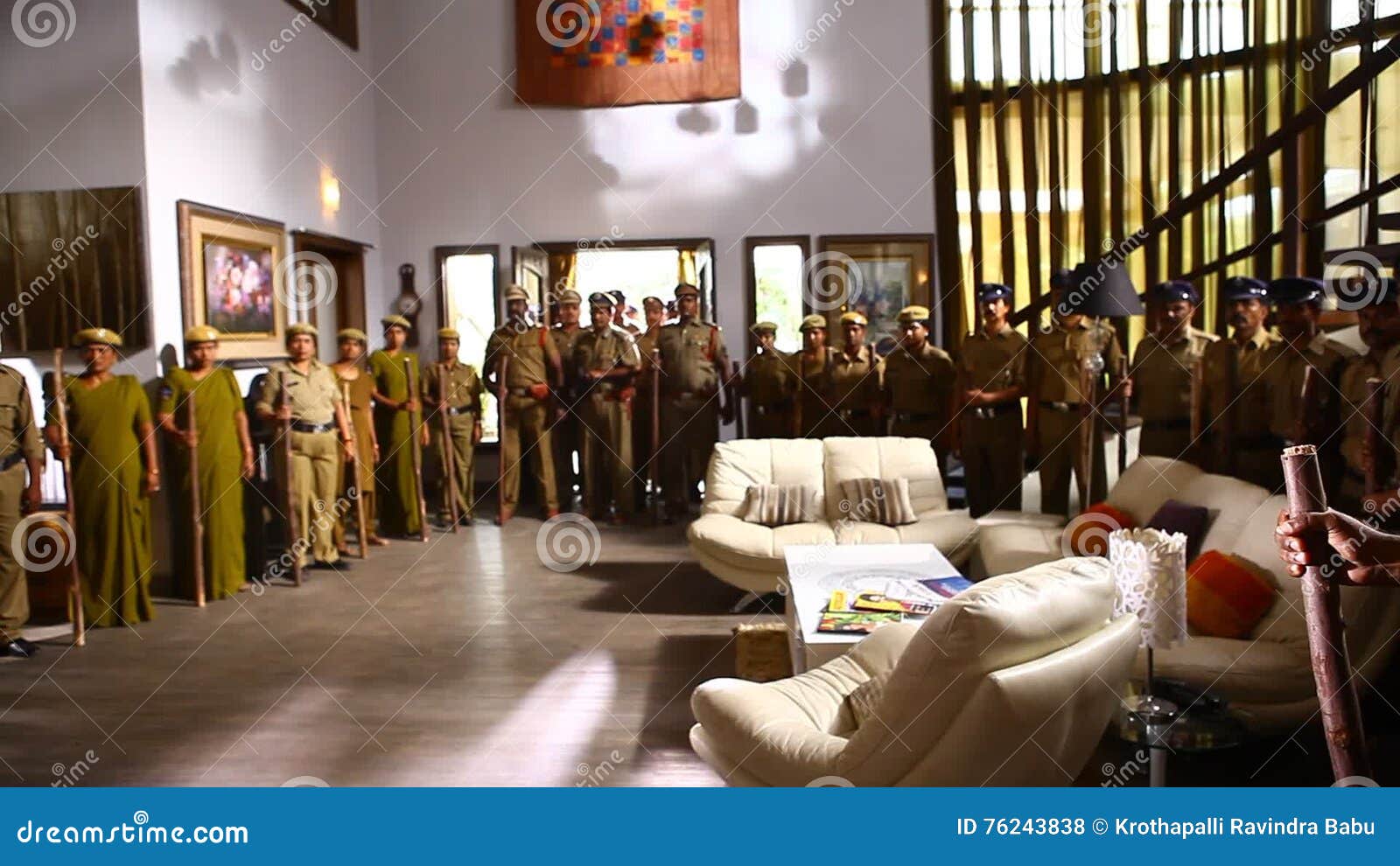Interior Of Indian Police Station Stock Footage Video Of