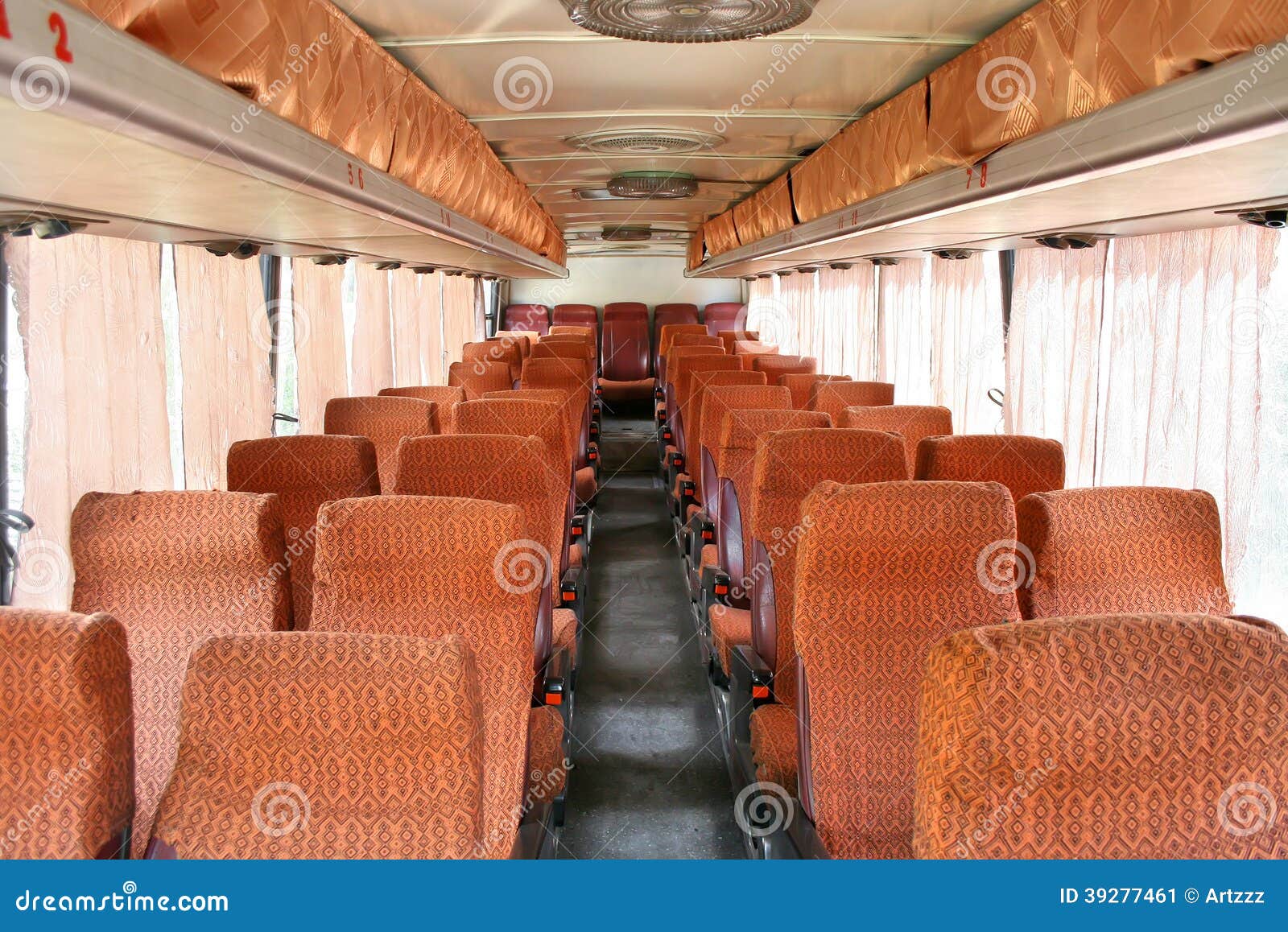 Interior of an Interurban Coach Stock Image Image of brown, public
