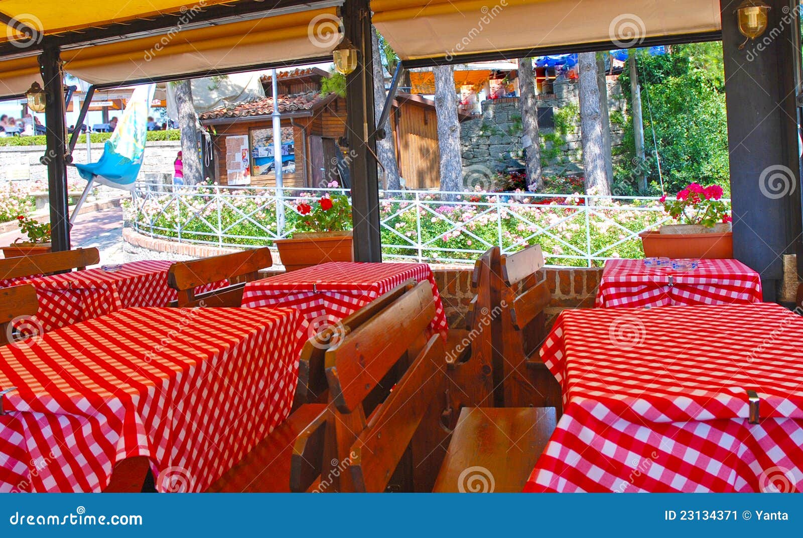 Interior Of Italian Restaurant Stock Image - Image of italia, cuisine