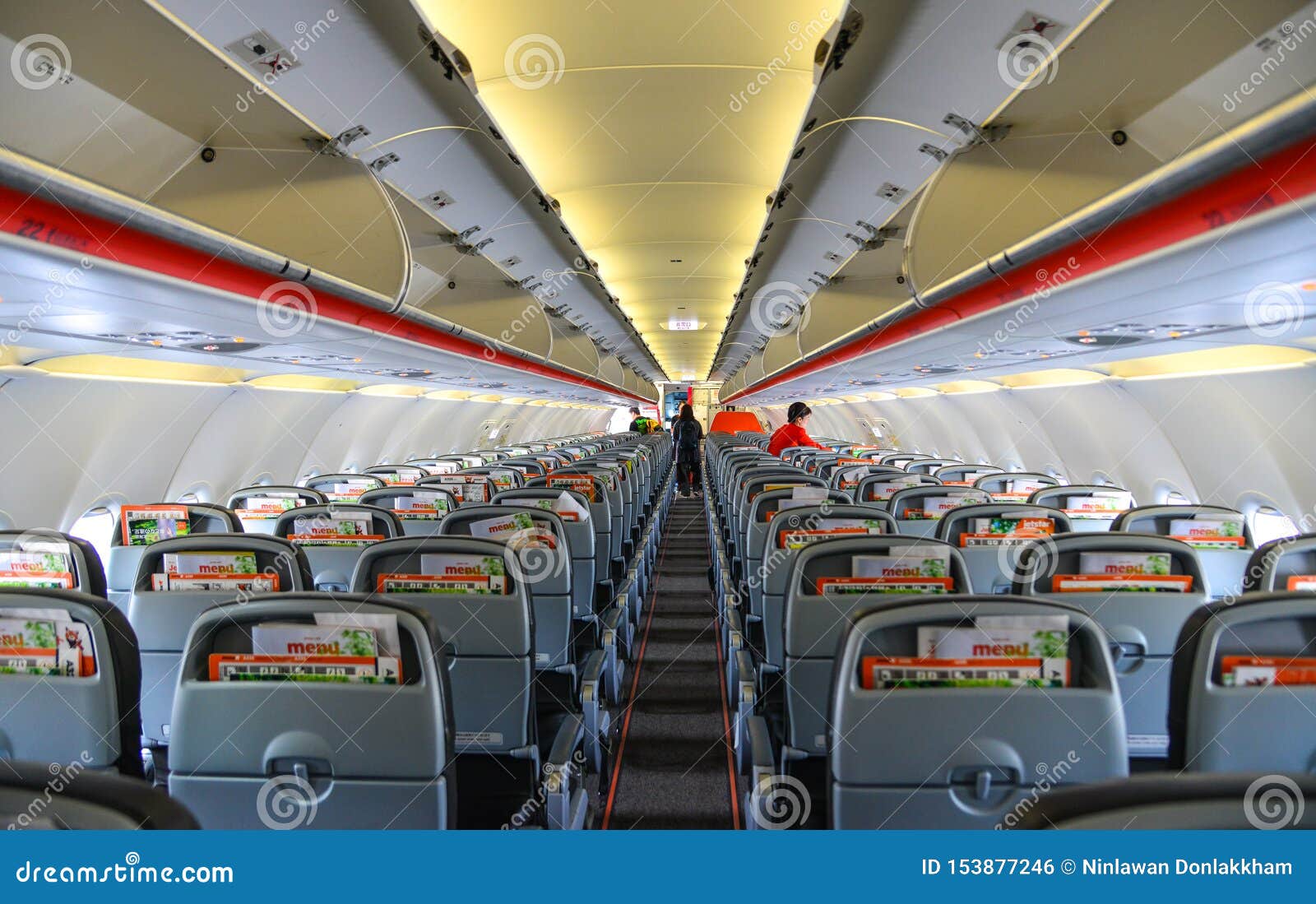 Interior Of Jetstar Airbus A320 Editorial Photo Image Of