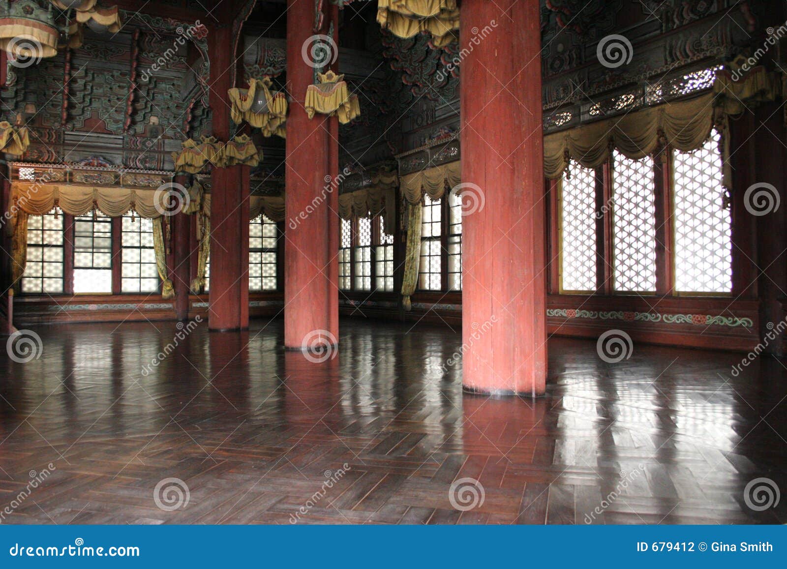 Interior Of A Korean Palace Stock Photo Image Of Antique