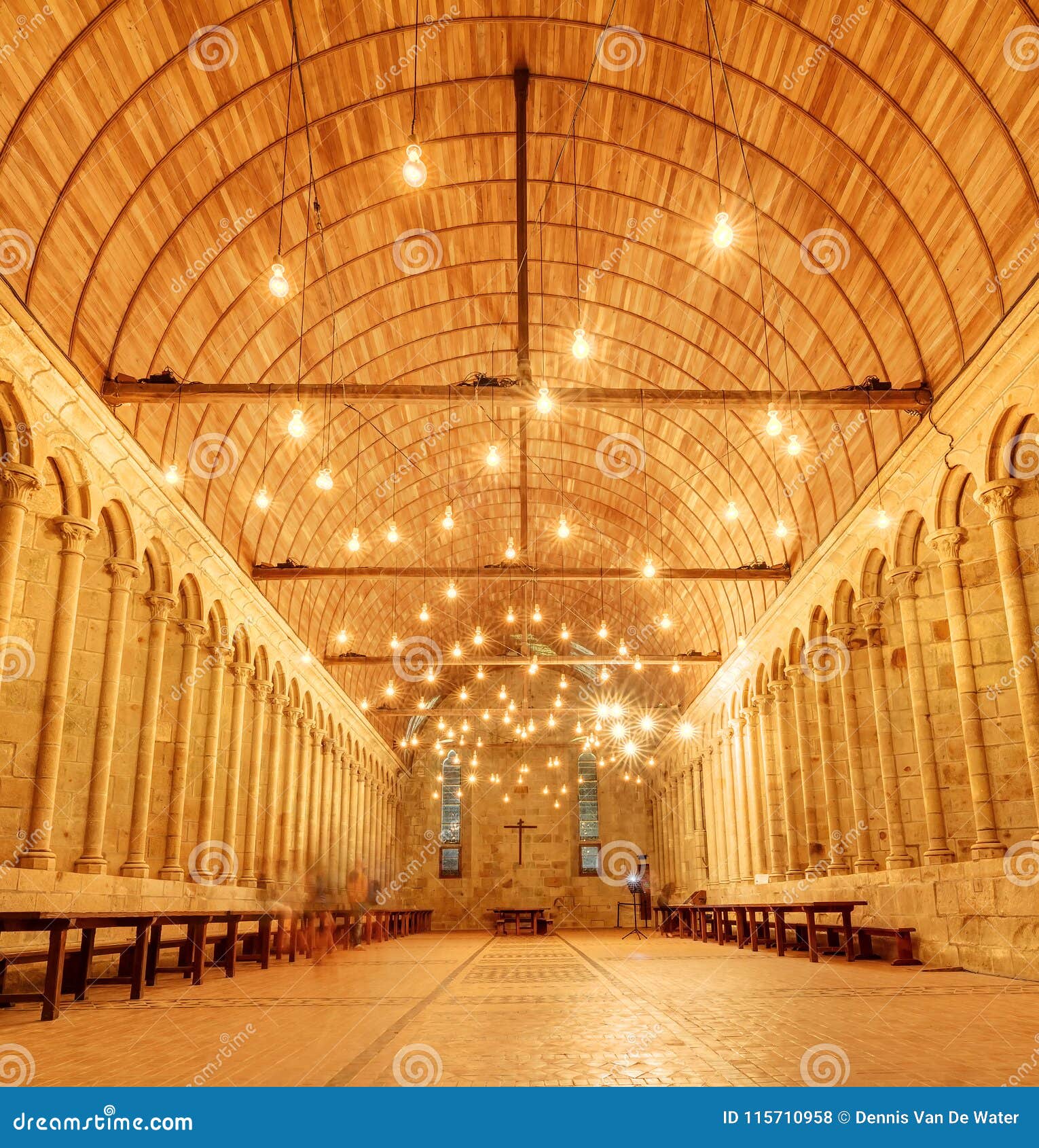 Interior Lights Le Mont Saint-Michel Editorial Stock Photo - Image of  abbey, europe: 115710958