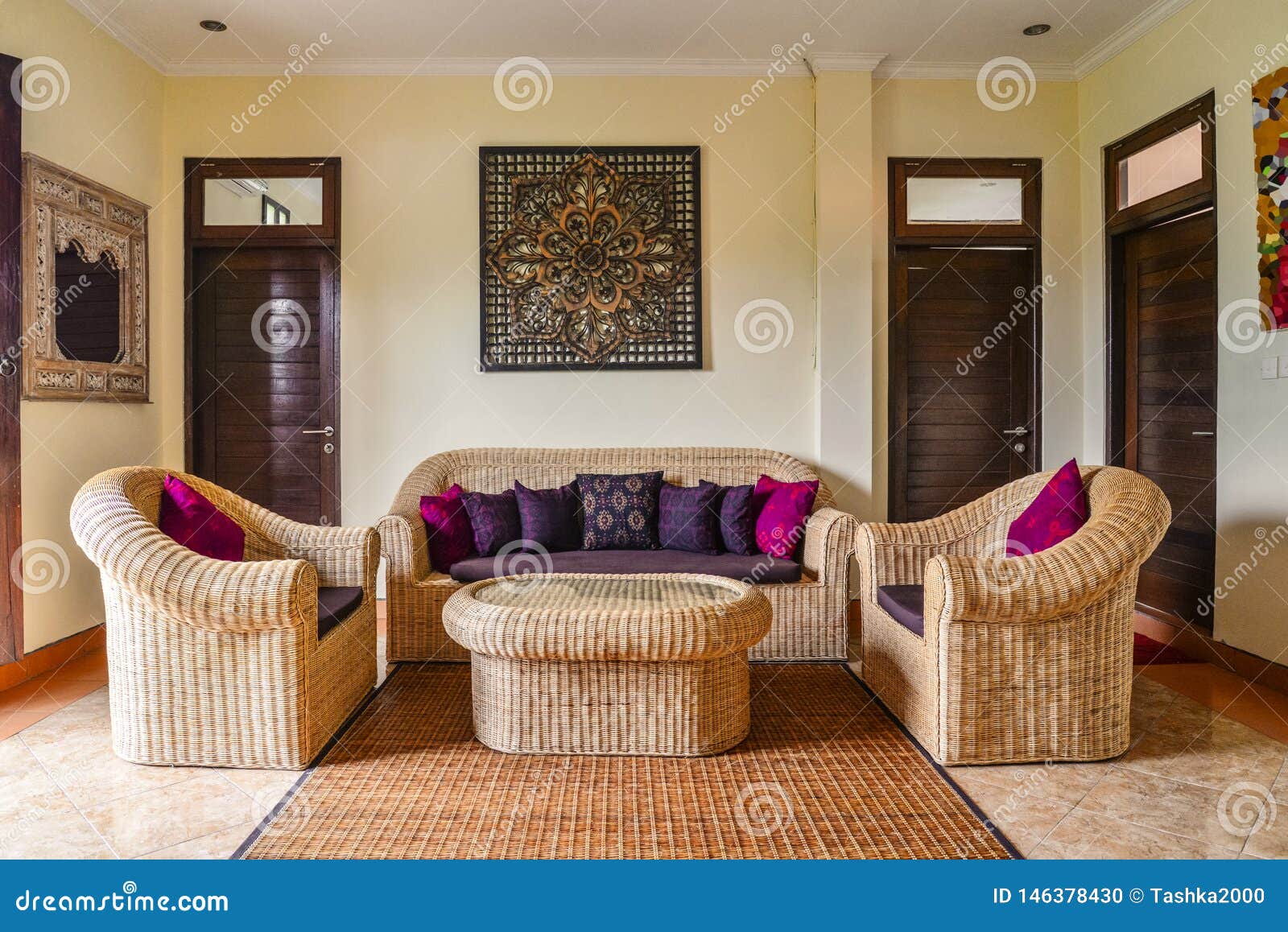 Interior Of Living Room In House Stock Photo Image Of