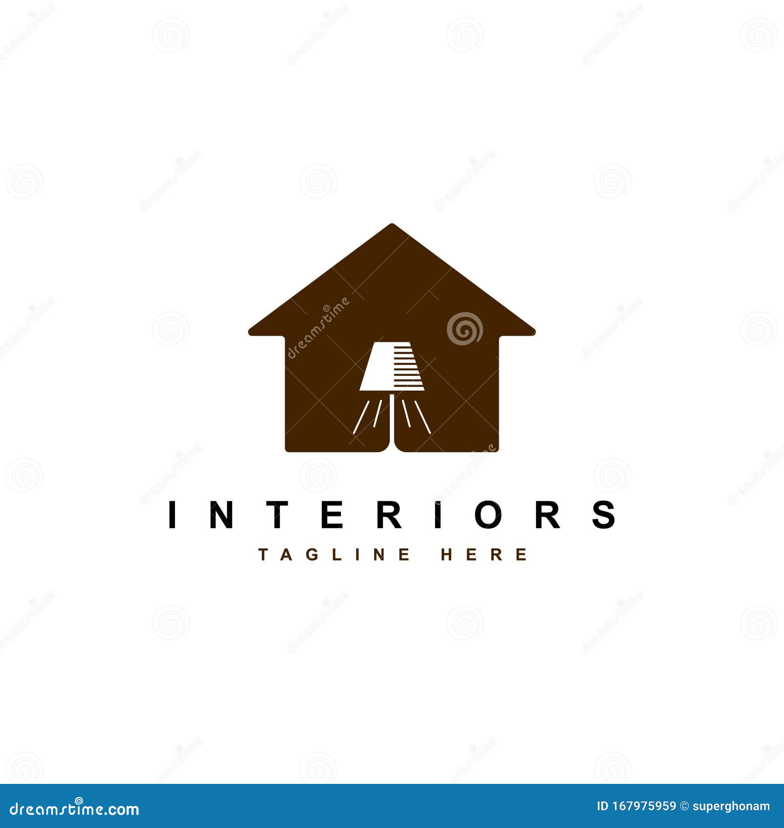 Interior Logo Design Illustration.House and Furniture Symbol ...