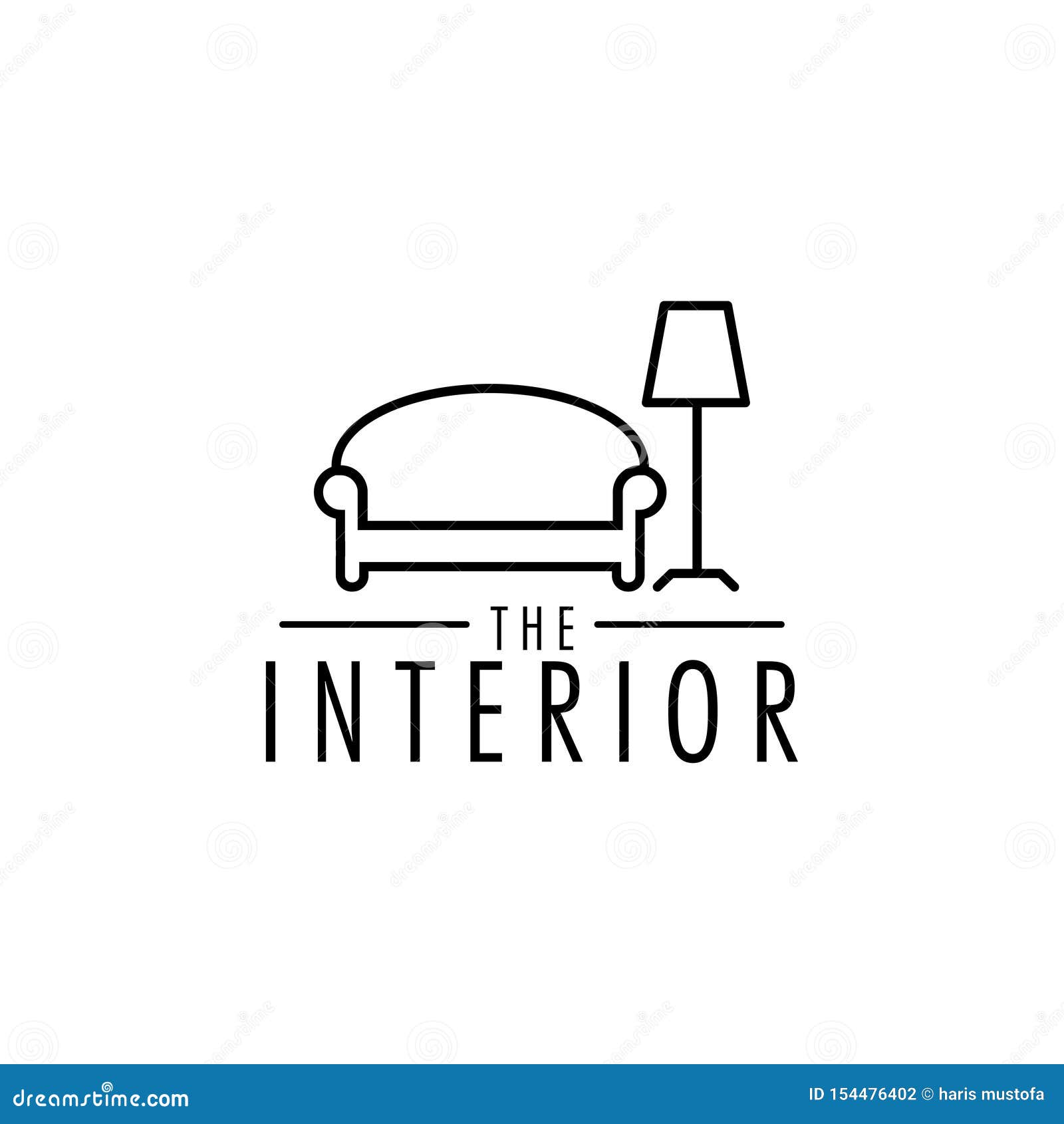 Interior Logo Design Template Vector Isolated Illustration ...